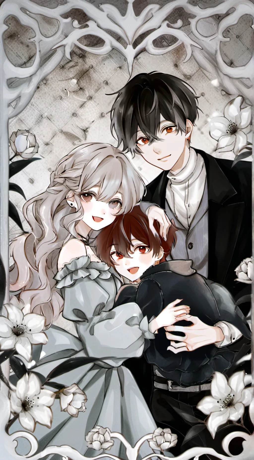 ai character: Dakota,Peach,Ikaro background