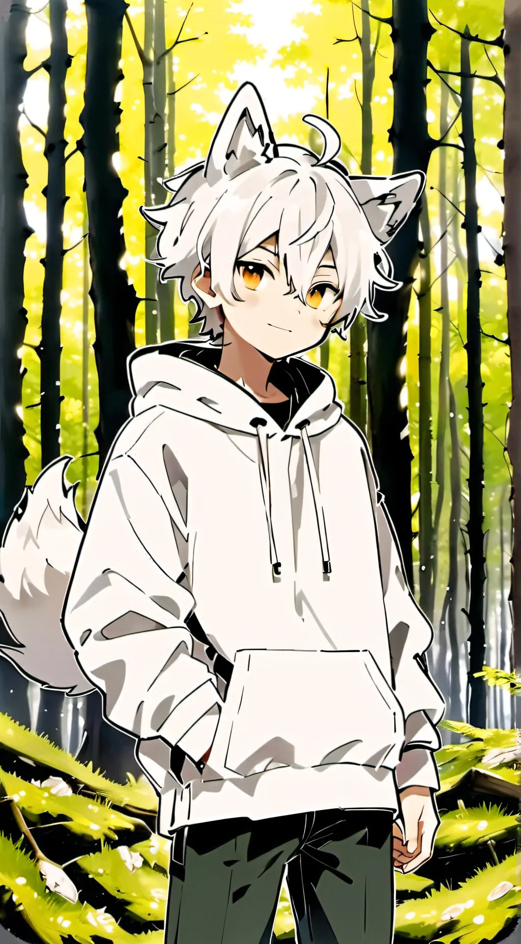 ai character: Leo but small background