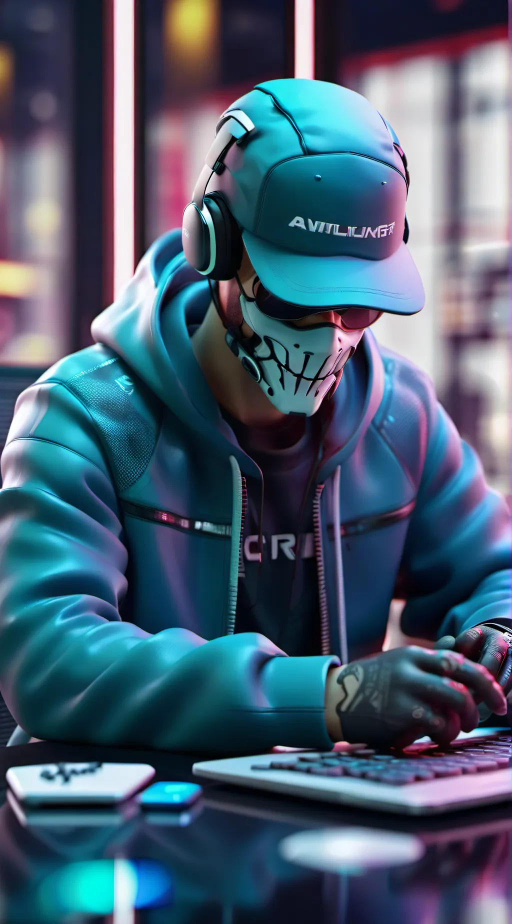 ai character: Hacker background