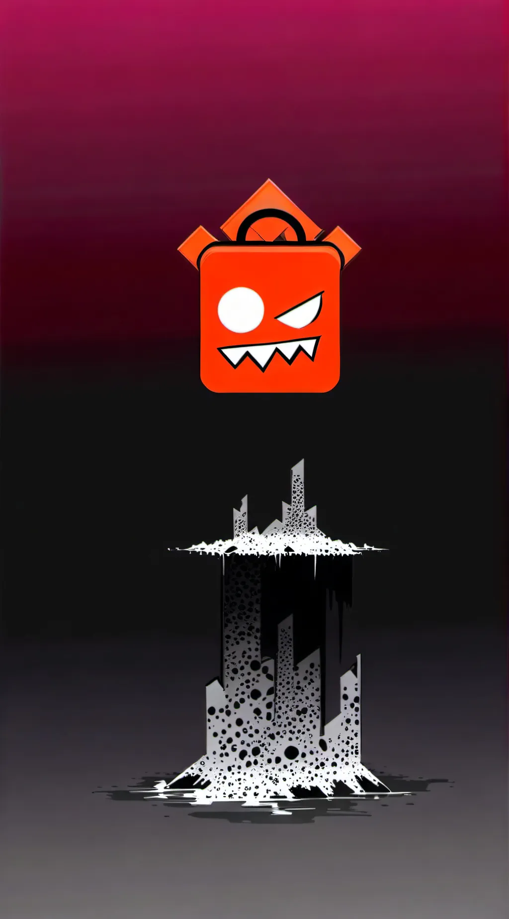 ai character: Clubstep monster  background