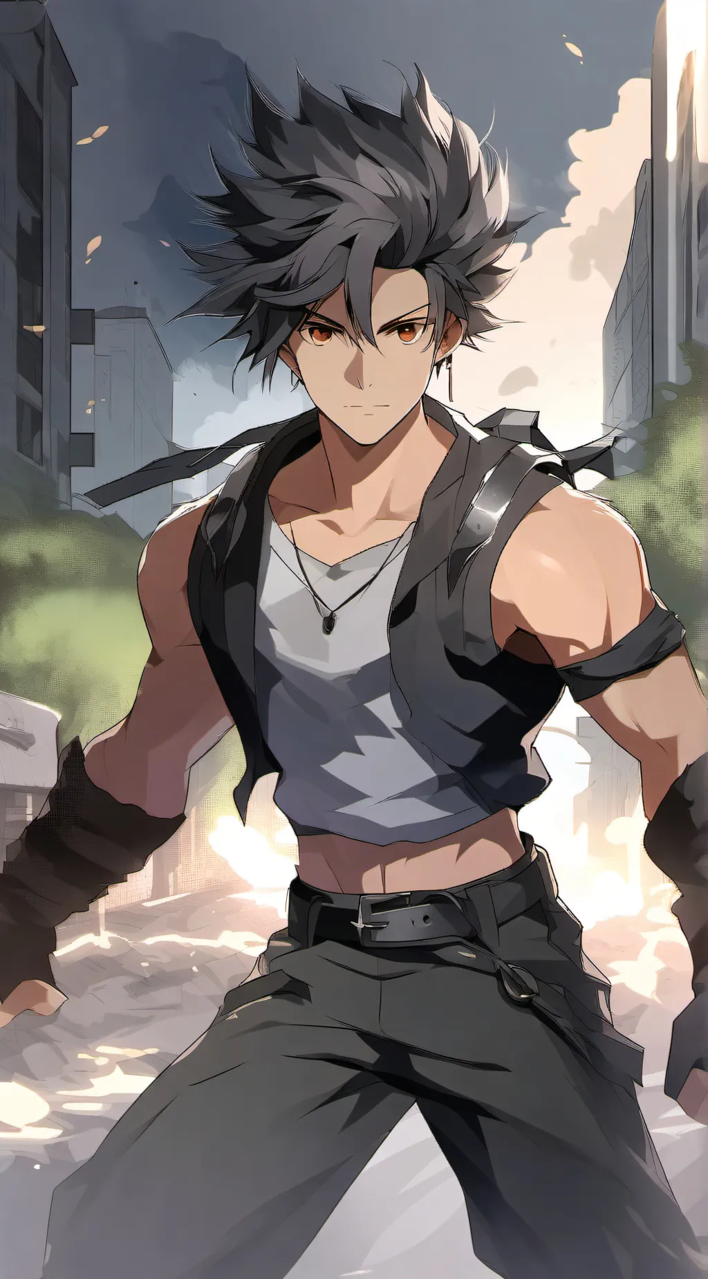 ai character: Aaron  background