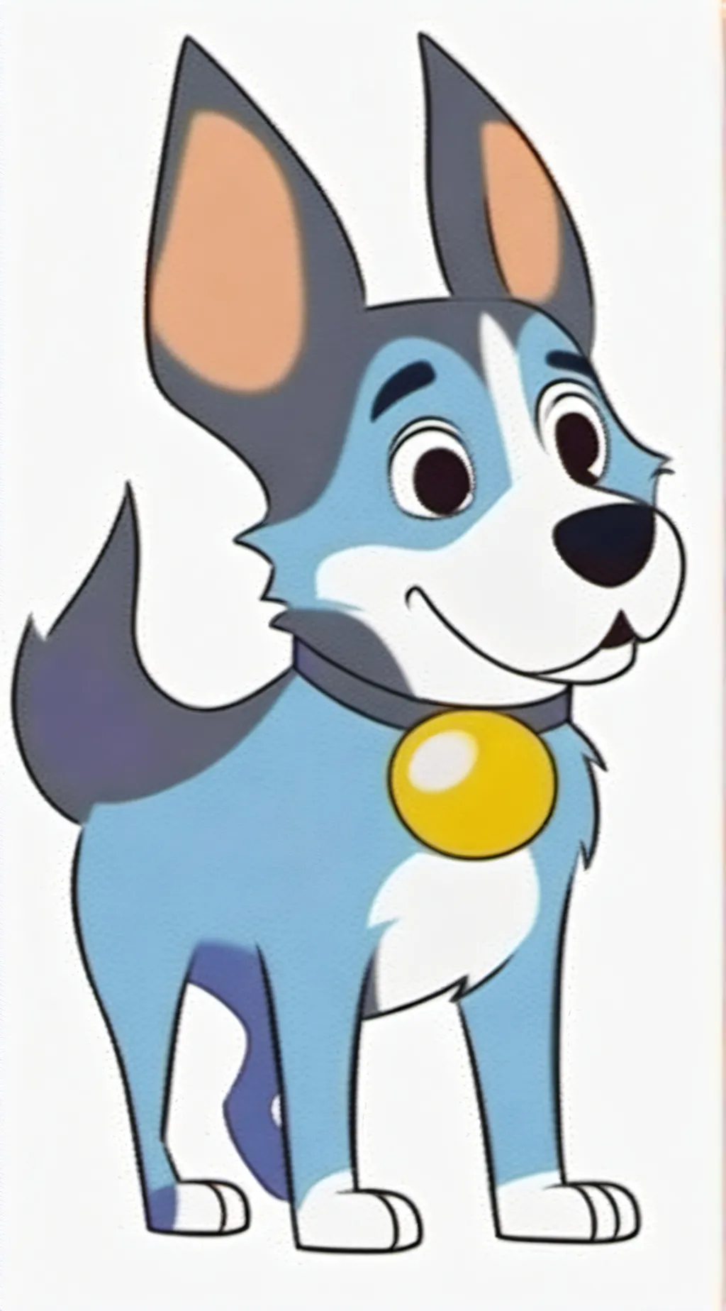 ai character: Bluey background