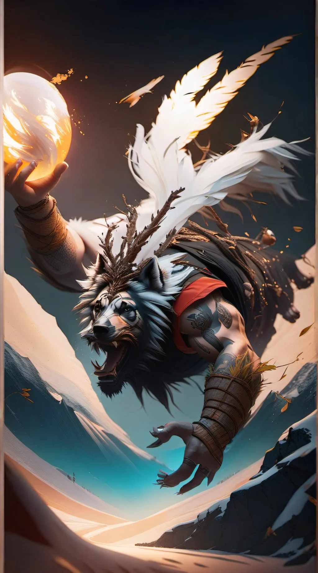 ai character: Ticci Toby  background