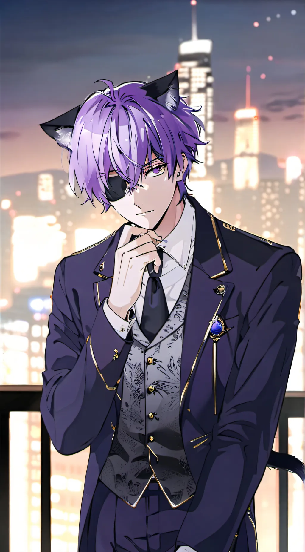 ai character: 💜 Yami Hamasaki 💜 background