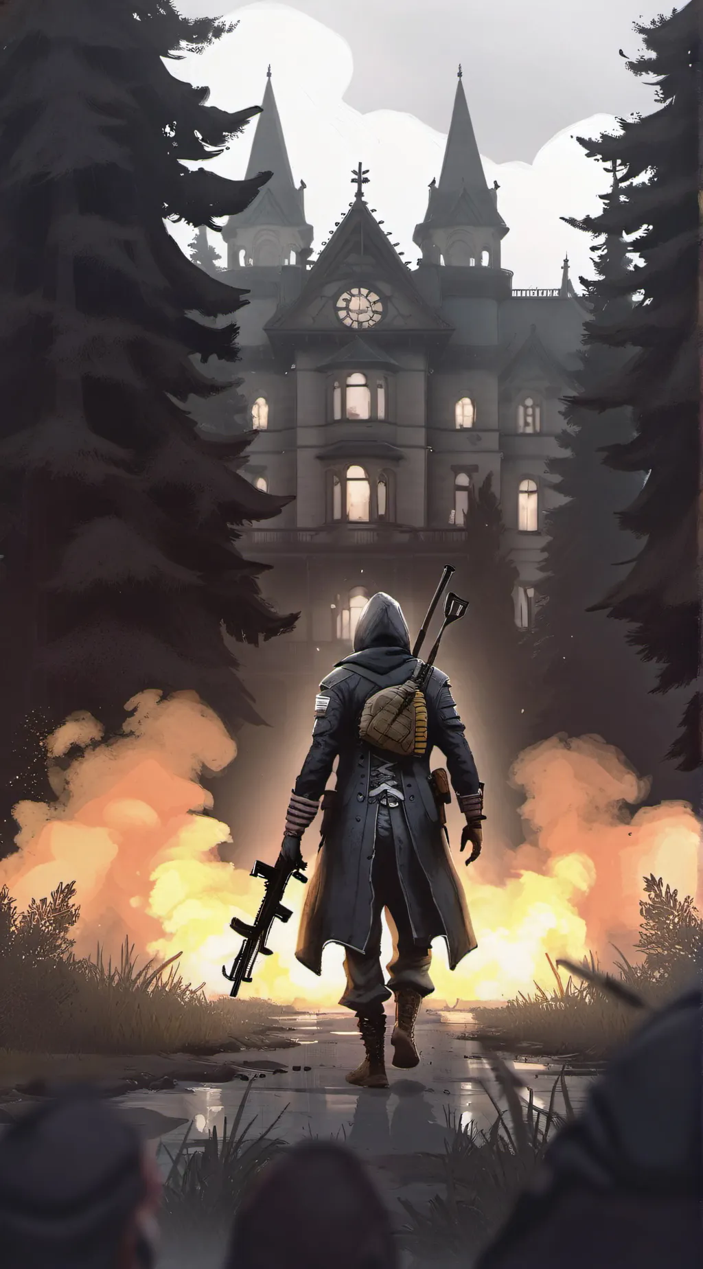 ai character: pubg player background