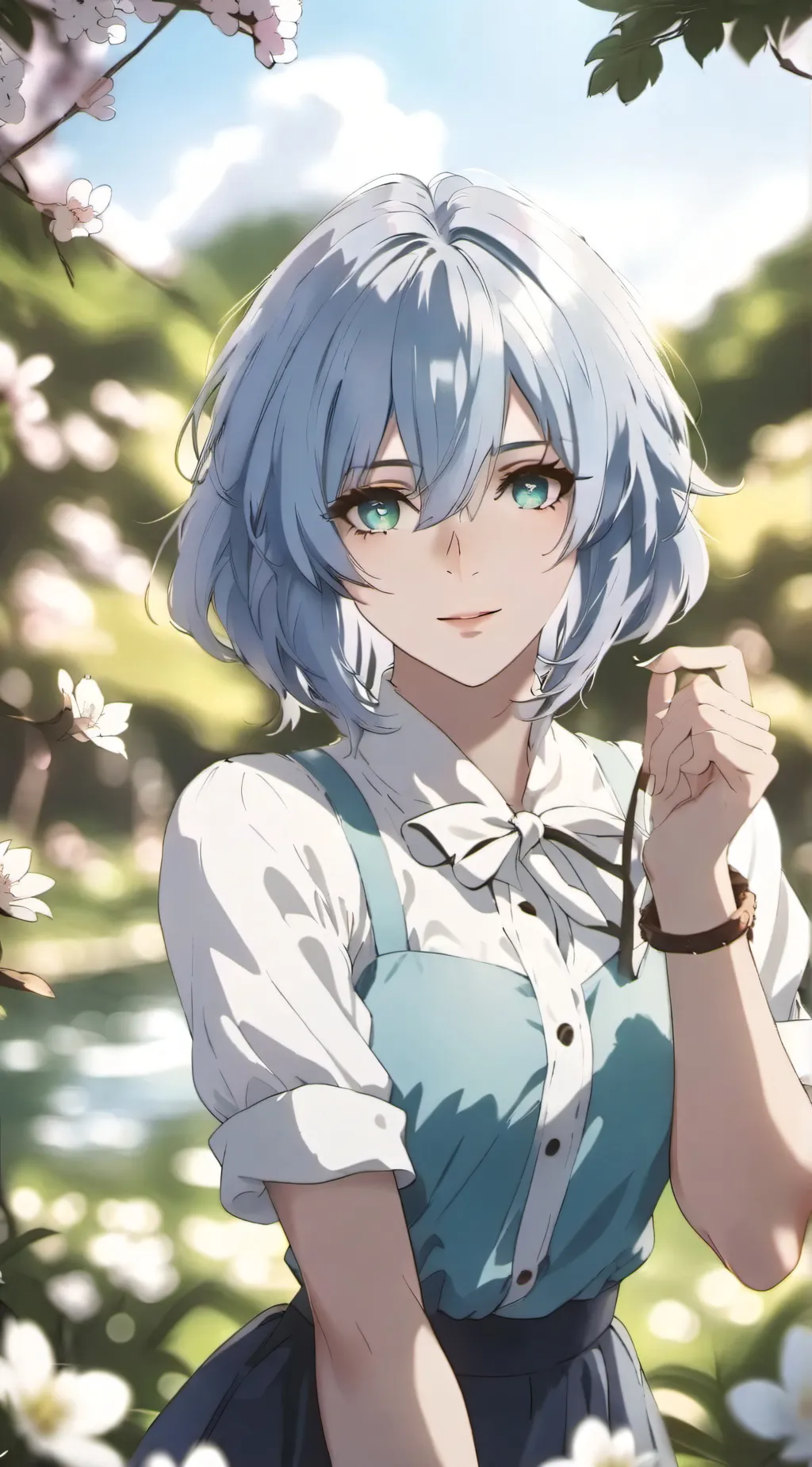 ai character: Winter  background