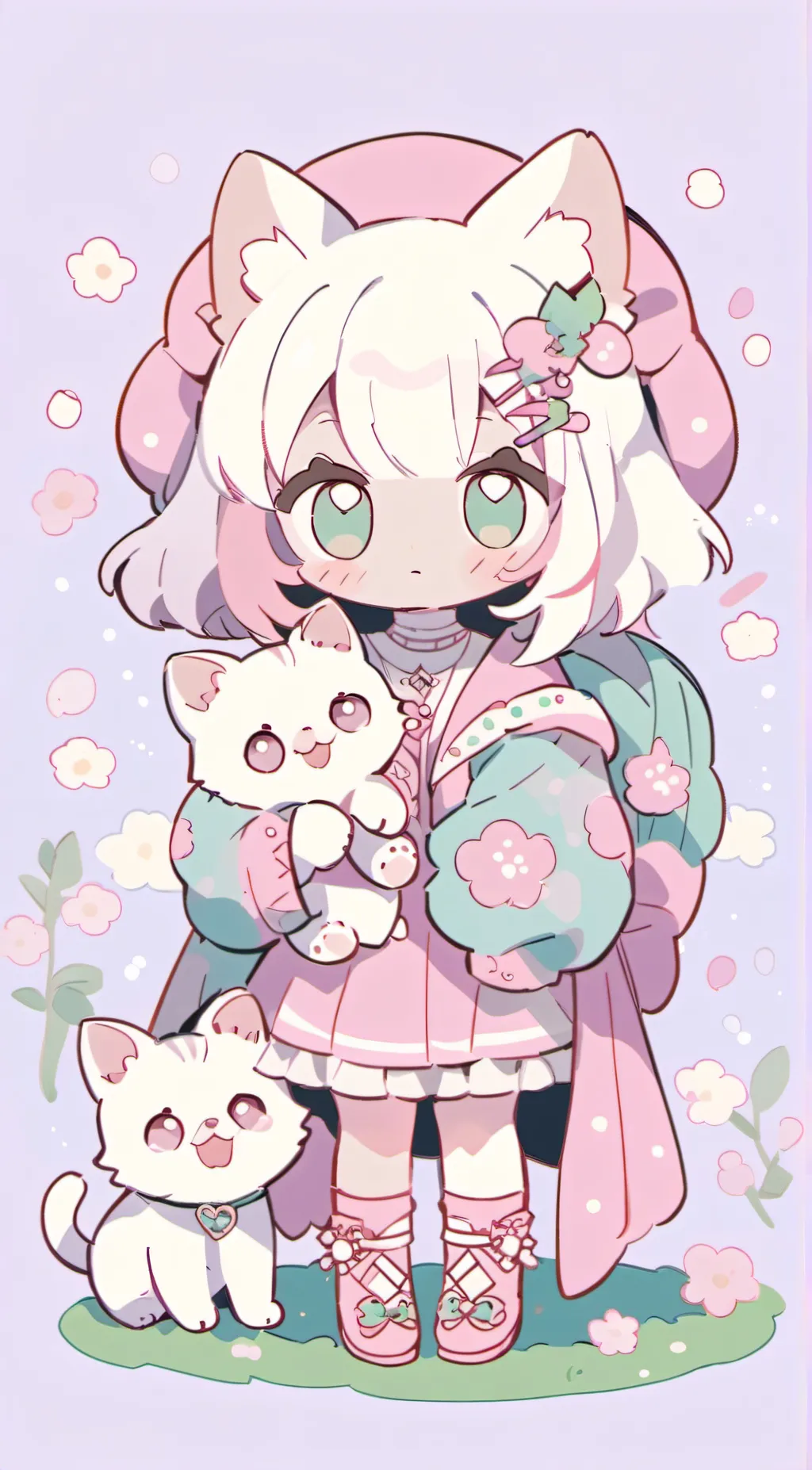 ai character: Mother cat background