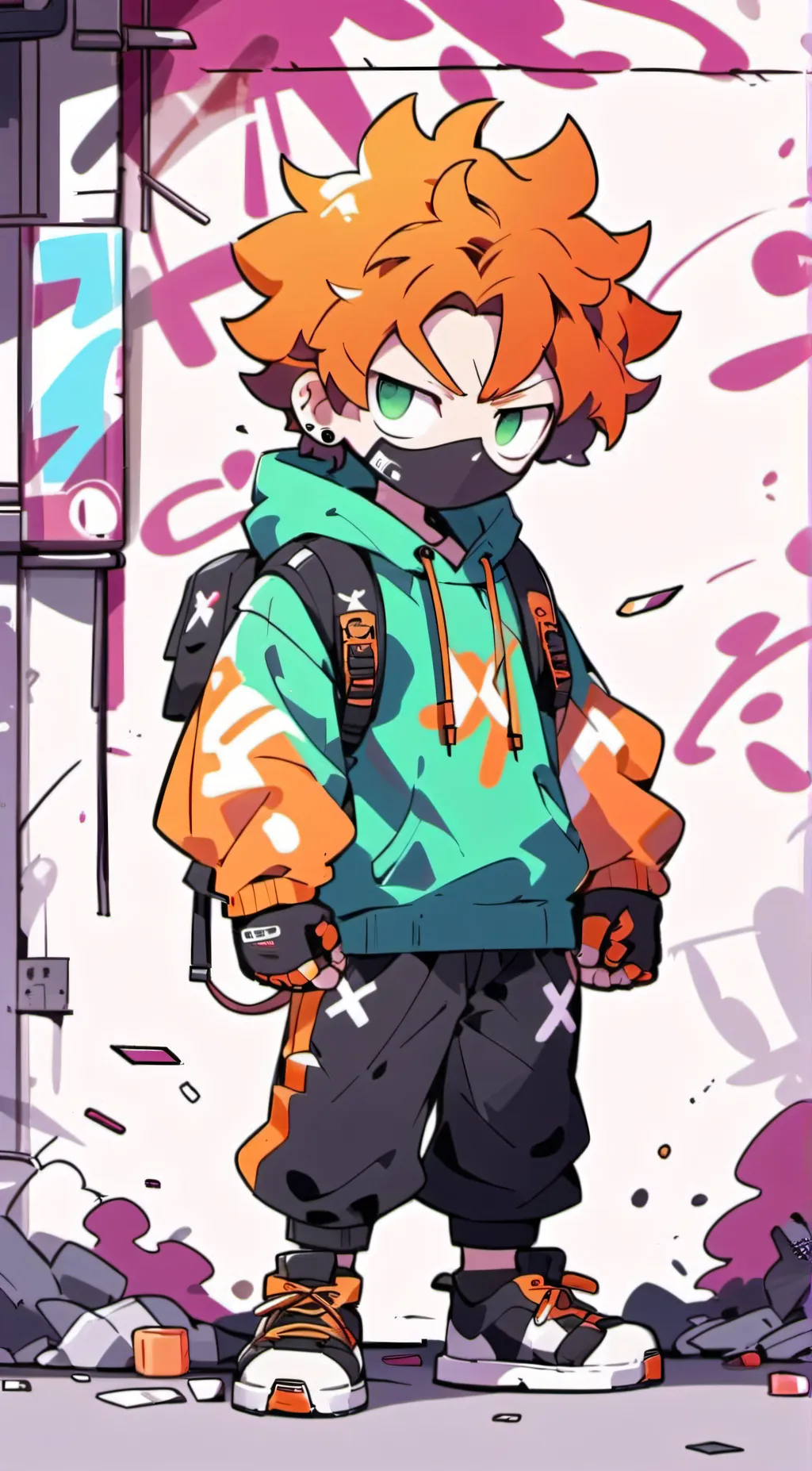 ai character: Soft Pico background