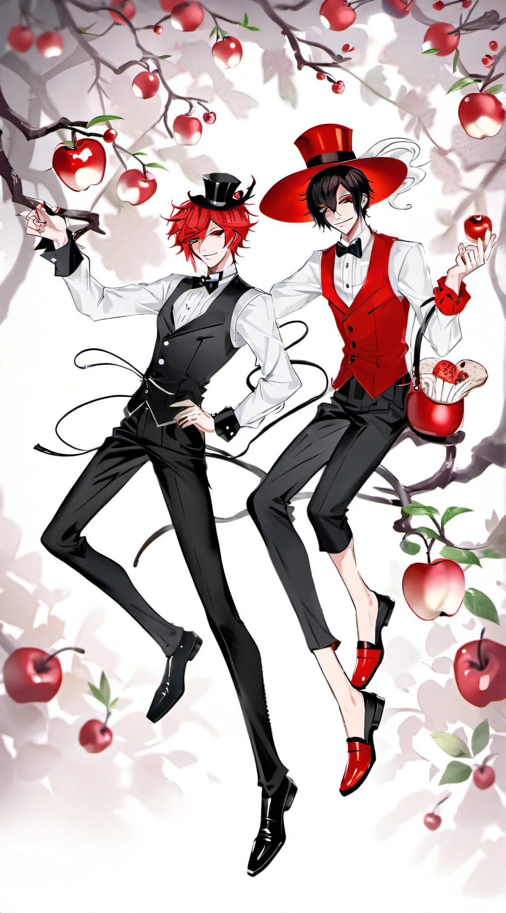 ai character: Radioapple background