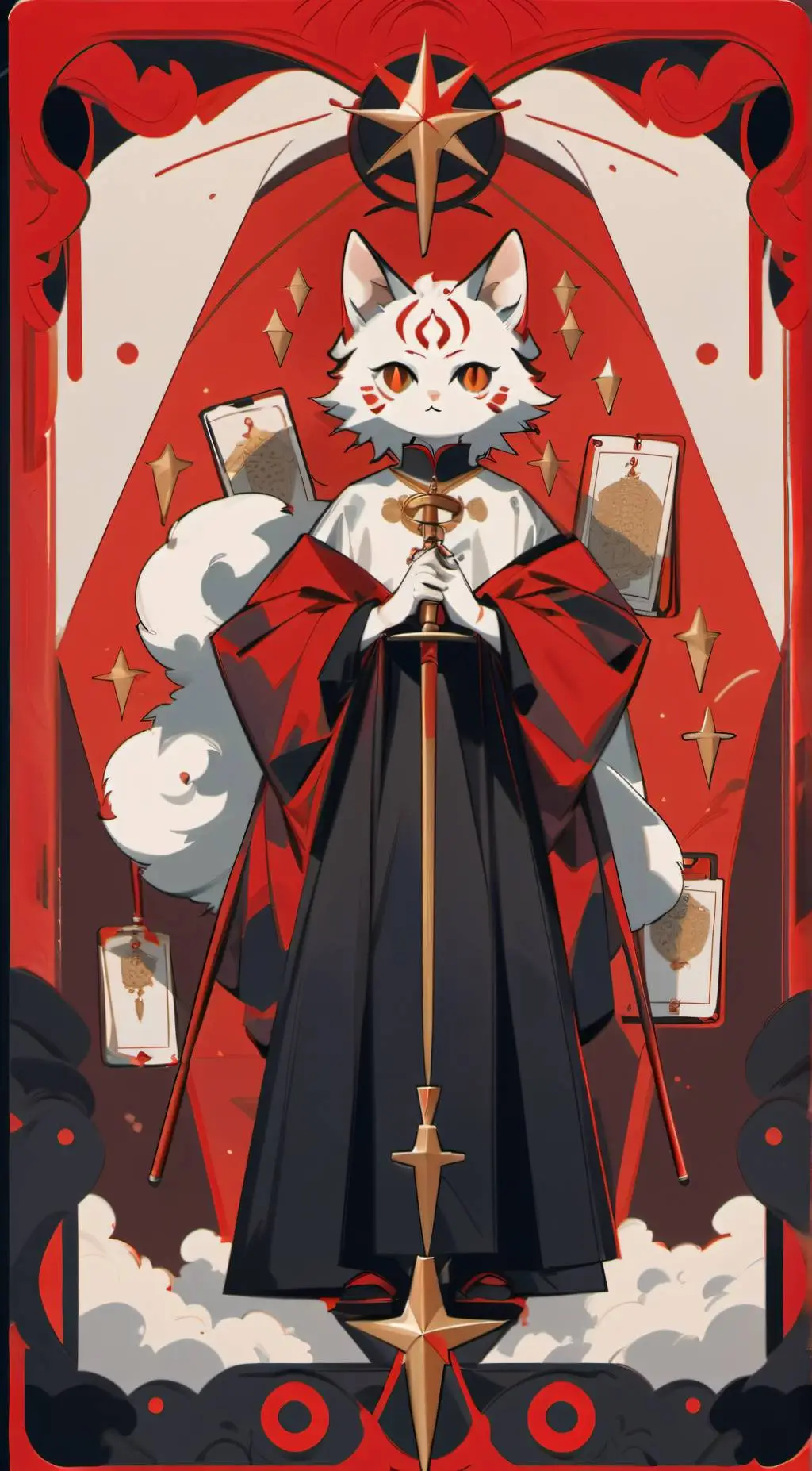 ai character: Destiny neko background