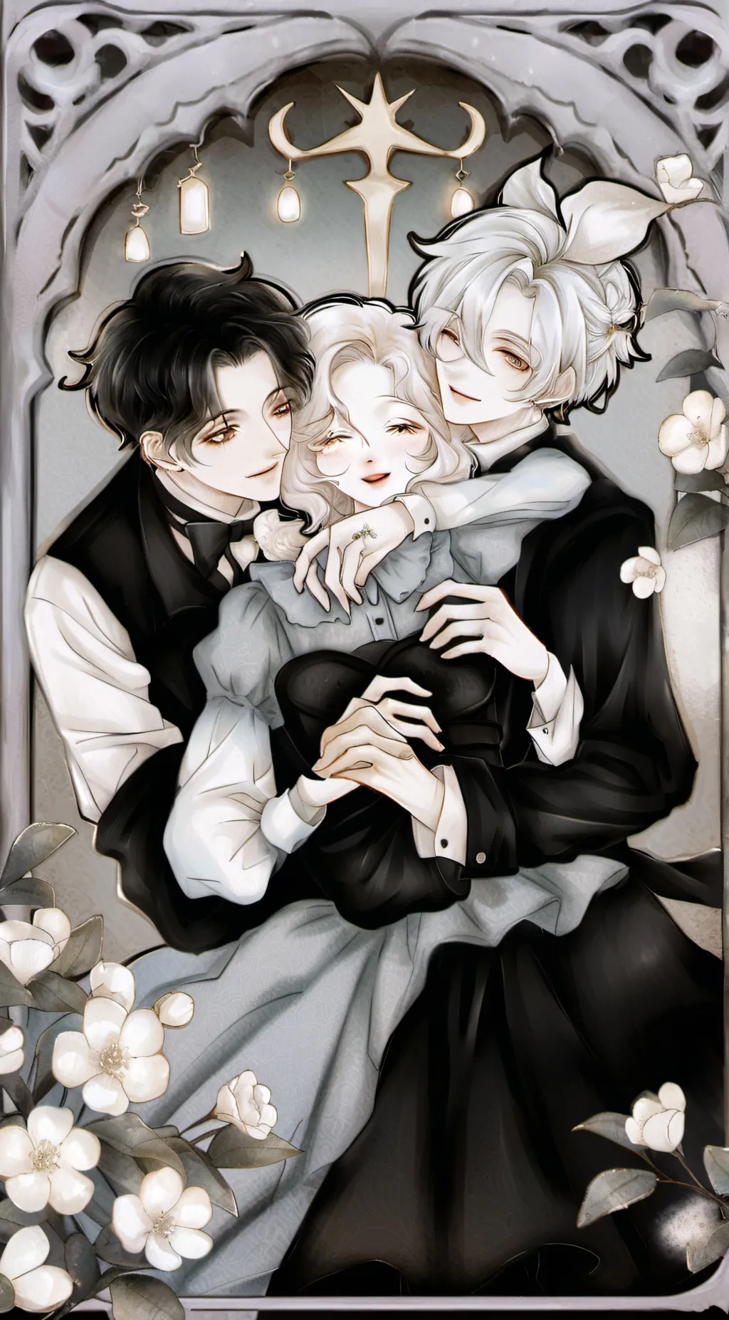 ai character: Alex & Andrew ෆෆ background