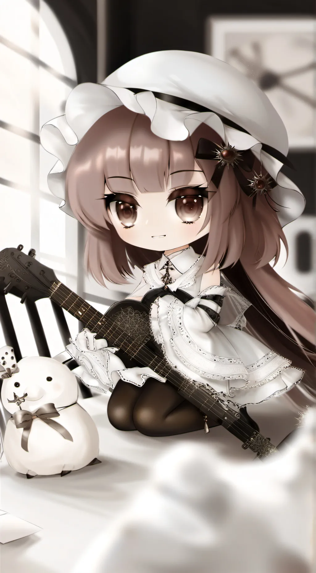 ai character: 森林中 background