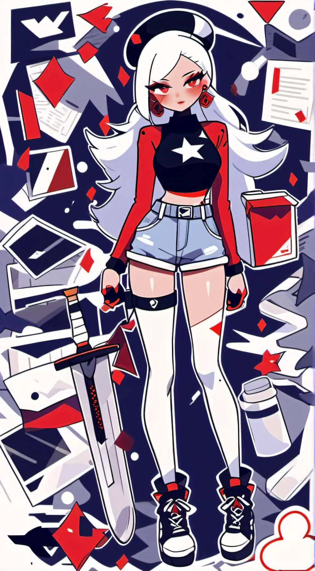 ai character: Vees background