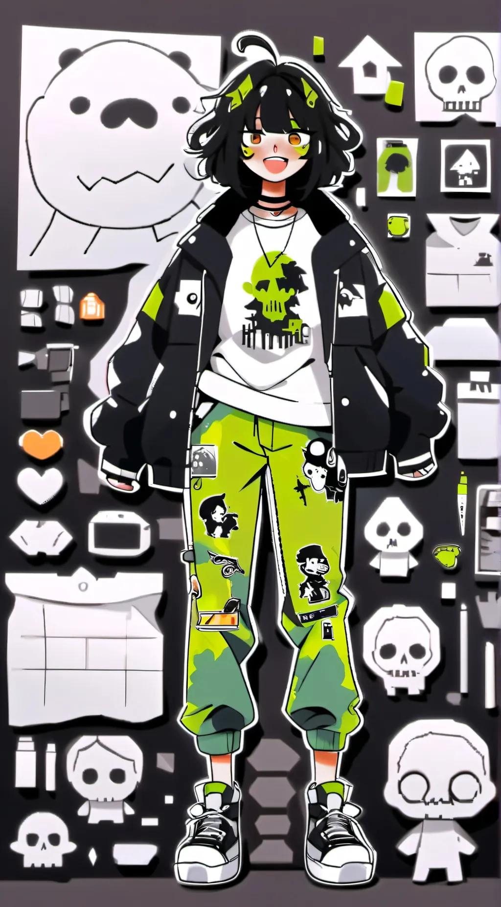 ai character: DKEVYNAE  background