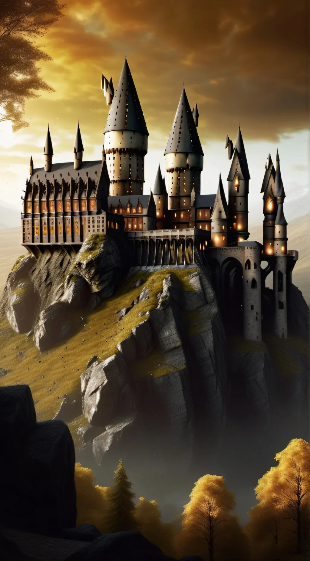 ai character: Hogwarts background