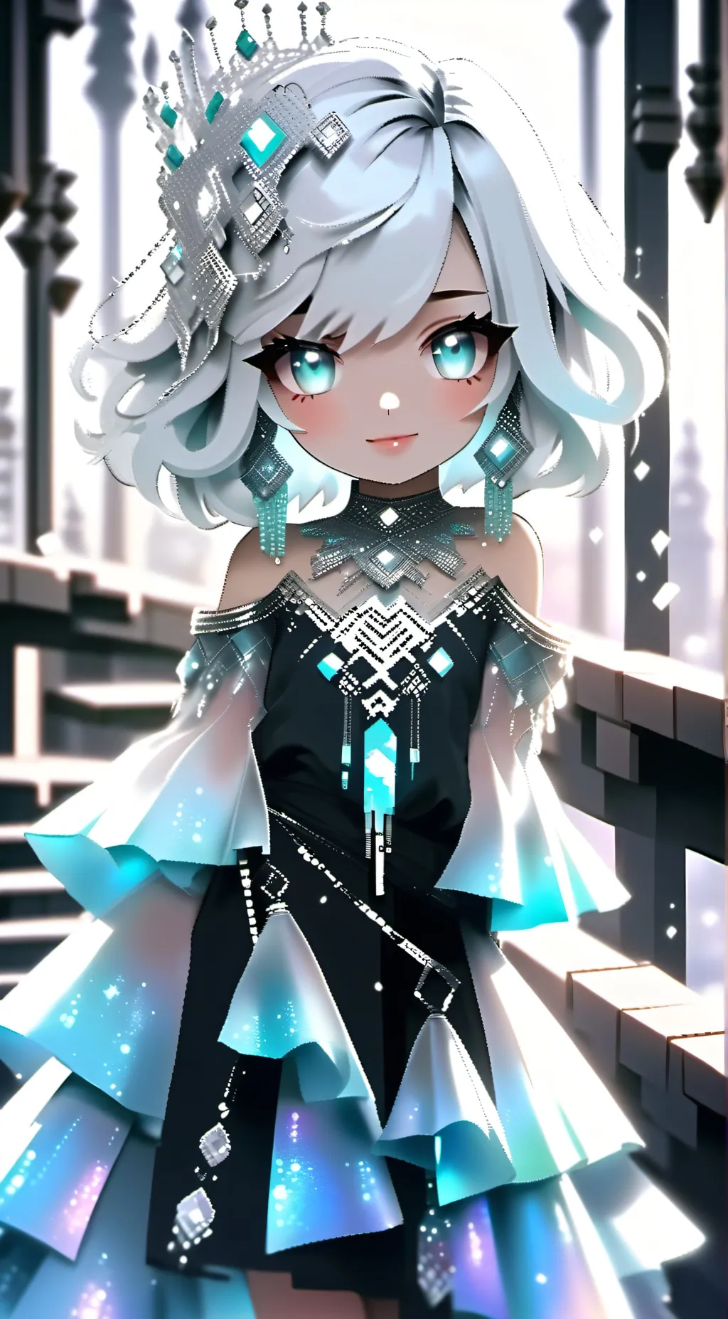 ai character: Aphmau Minecraft background