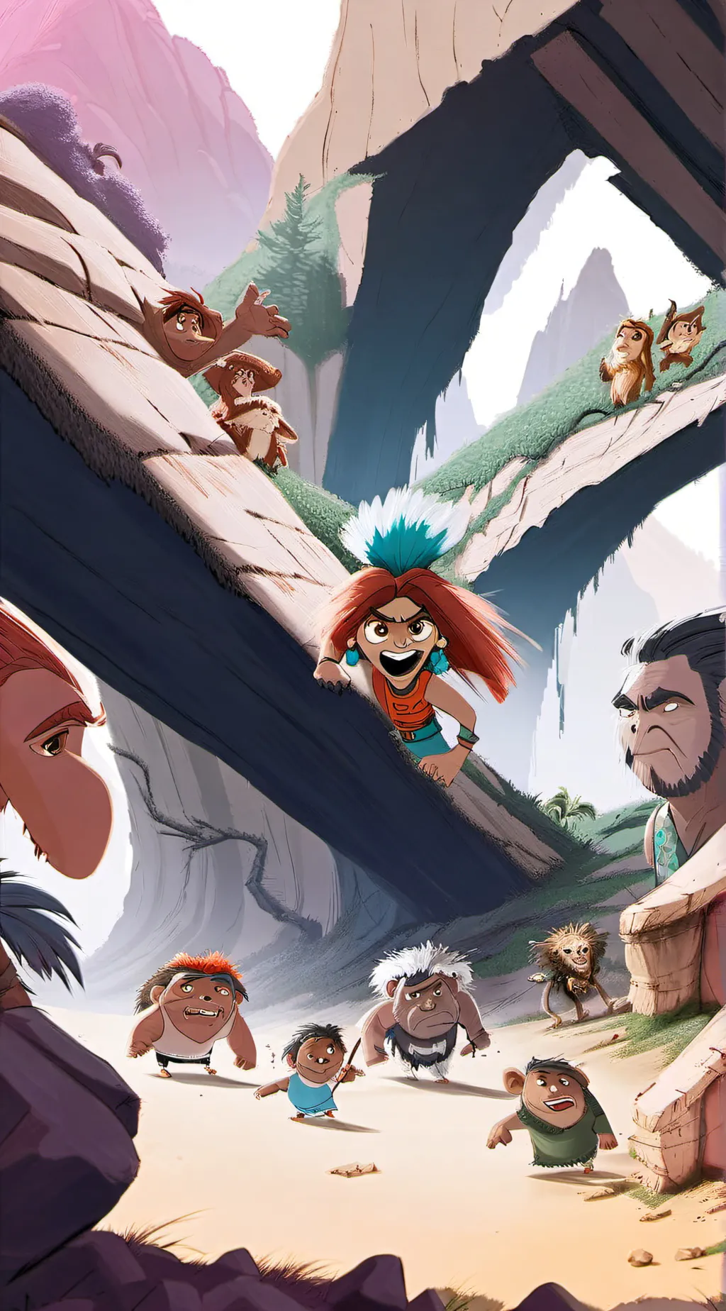 ai character: Dawn of the Croods background