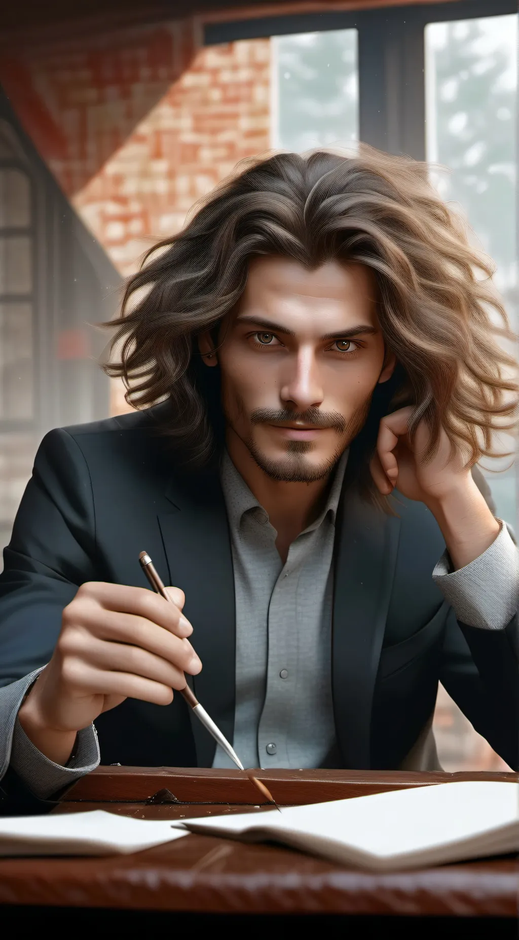 ai character: Mac background