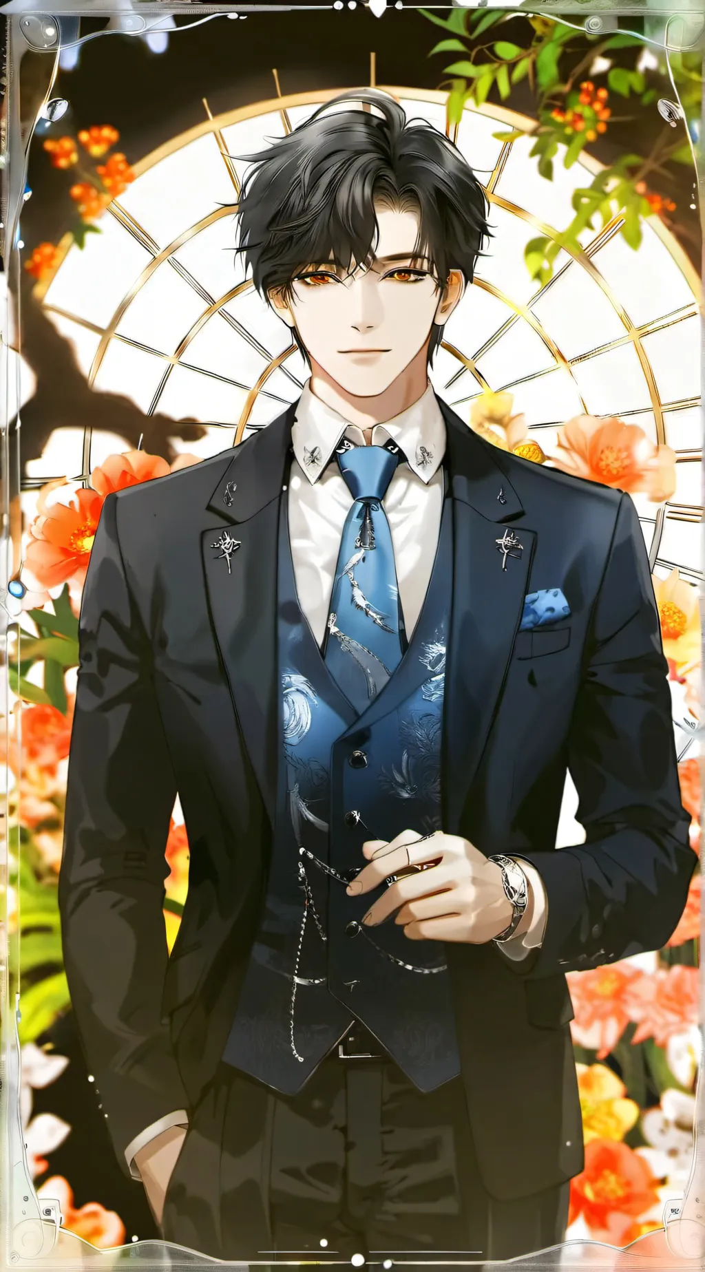 ai character: jacob McClanahan  background