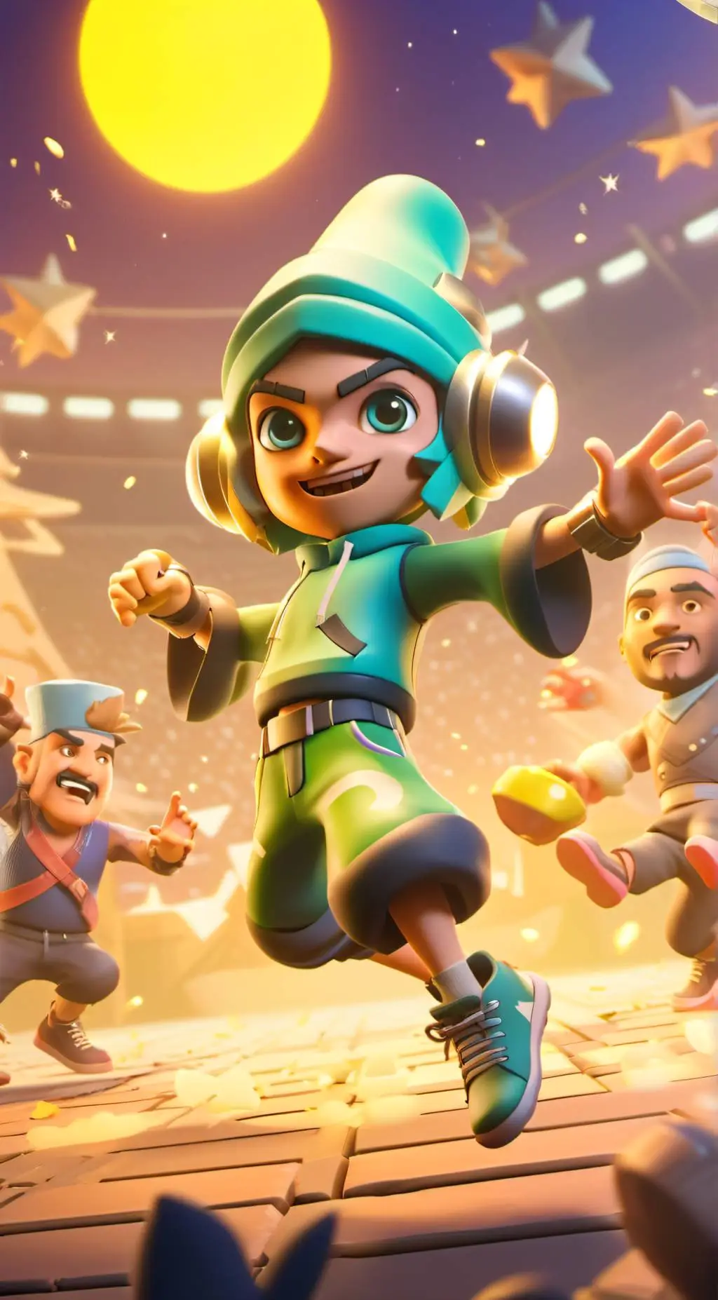 ai character: The 3Dash guys background