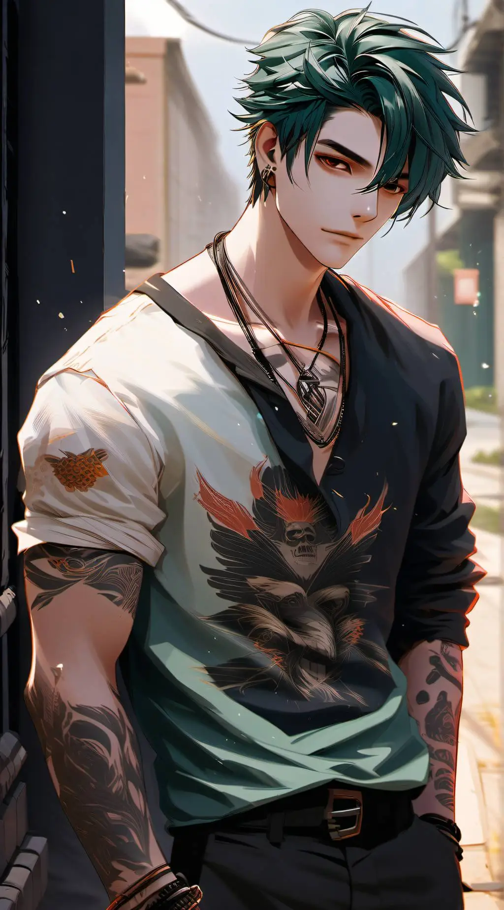 ai character: 𝐝𝐚𝐦𝐢𝐞𝐧 background