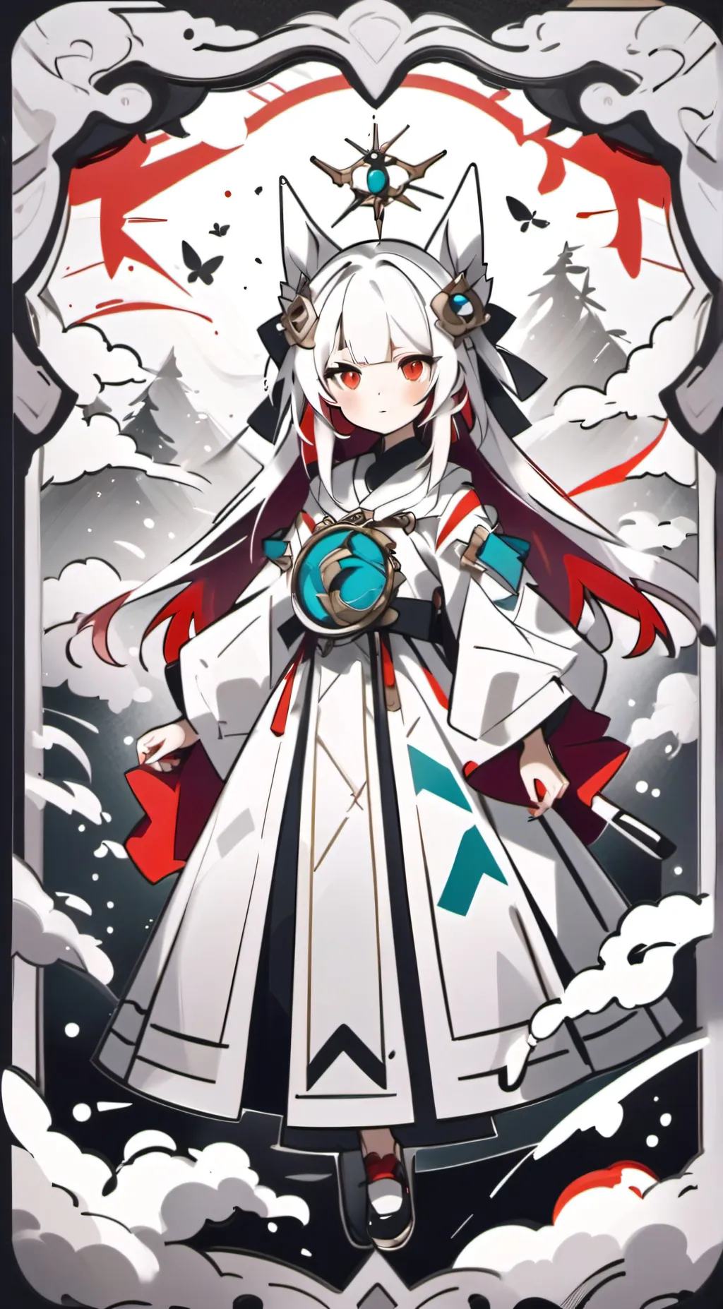 ai character: cats  background