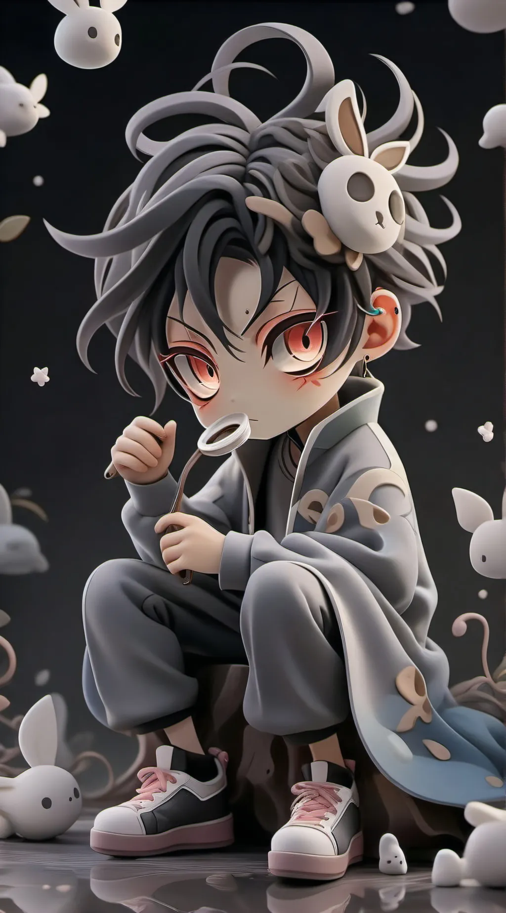 ai character: baby kokushibo  background