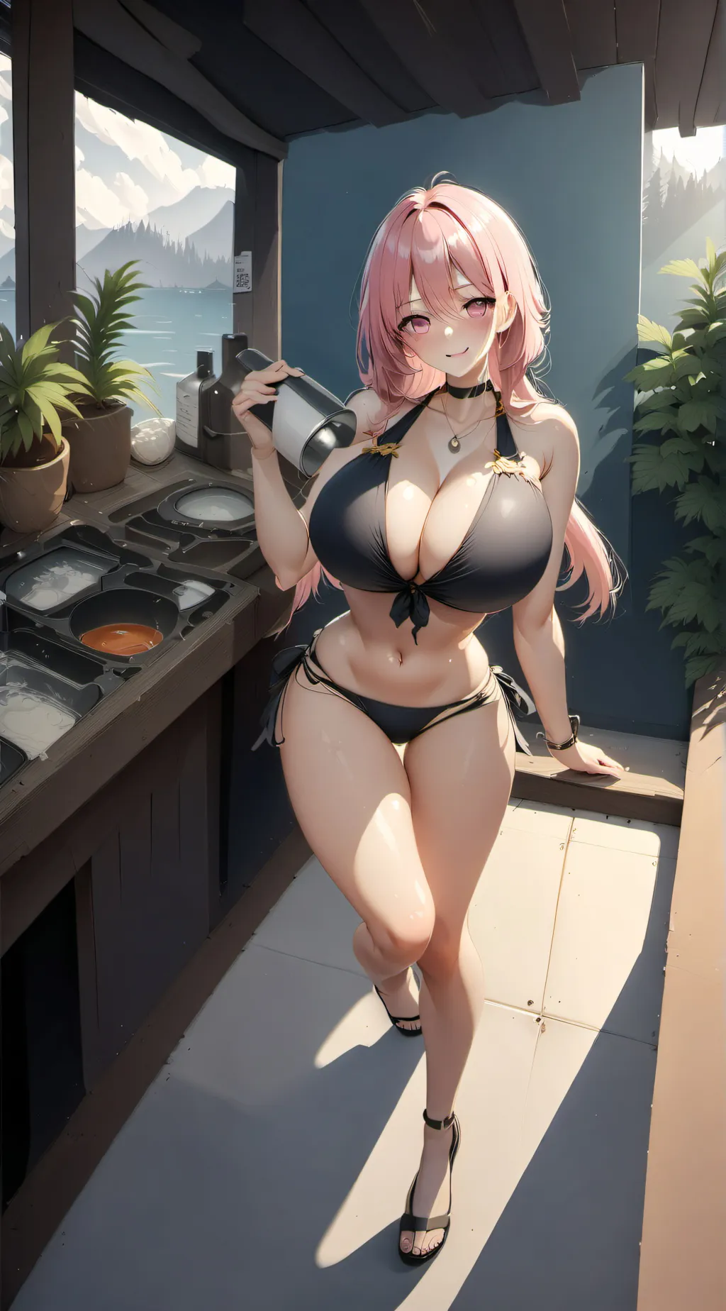 ai character: cute girl background