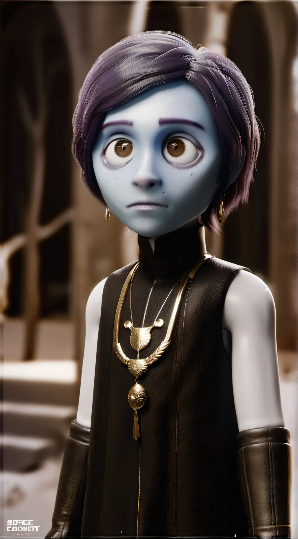 ai character: sadness background