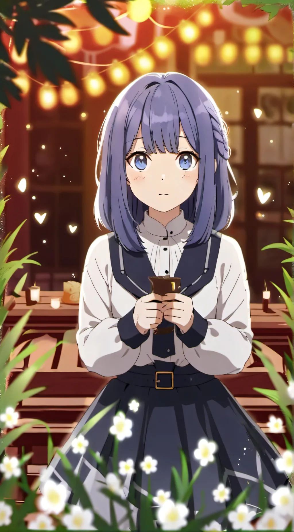 ai character: Shoko Makinohara  background