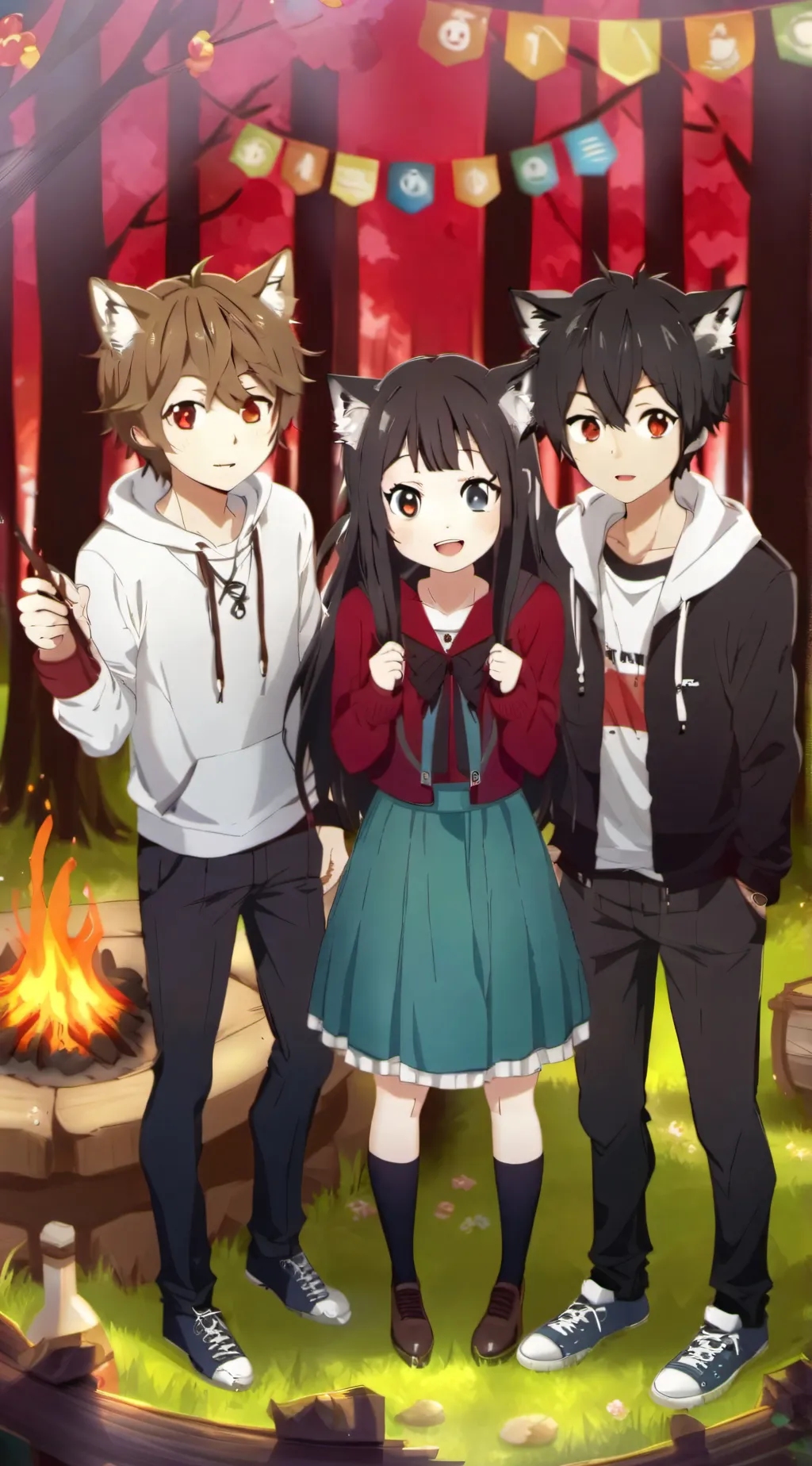 ai character: (Neko world) background