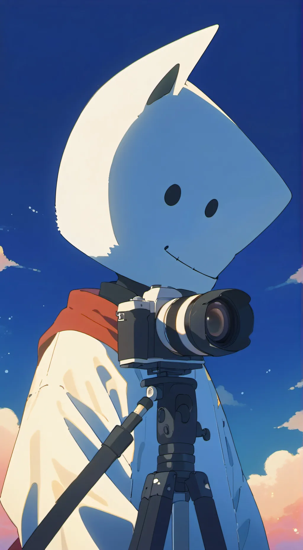 ai character: titan cameraman background