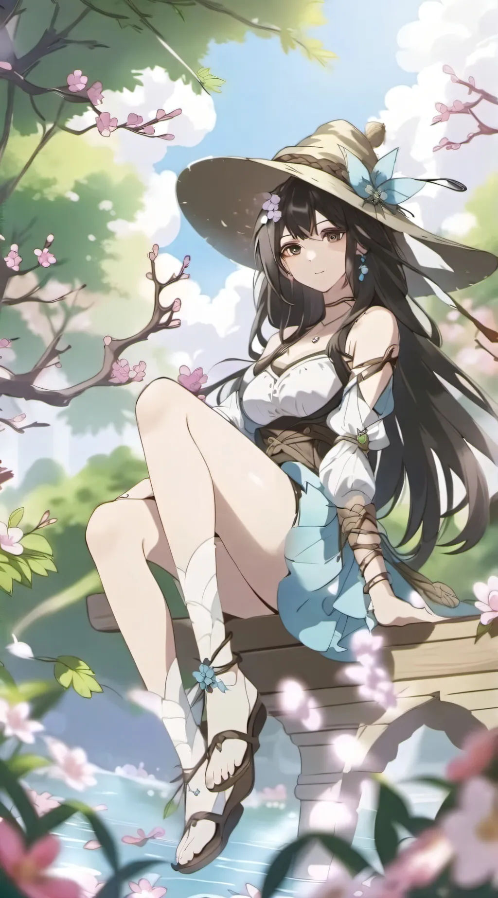 ai character: Andra laco  background