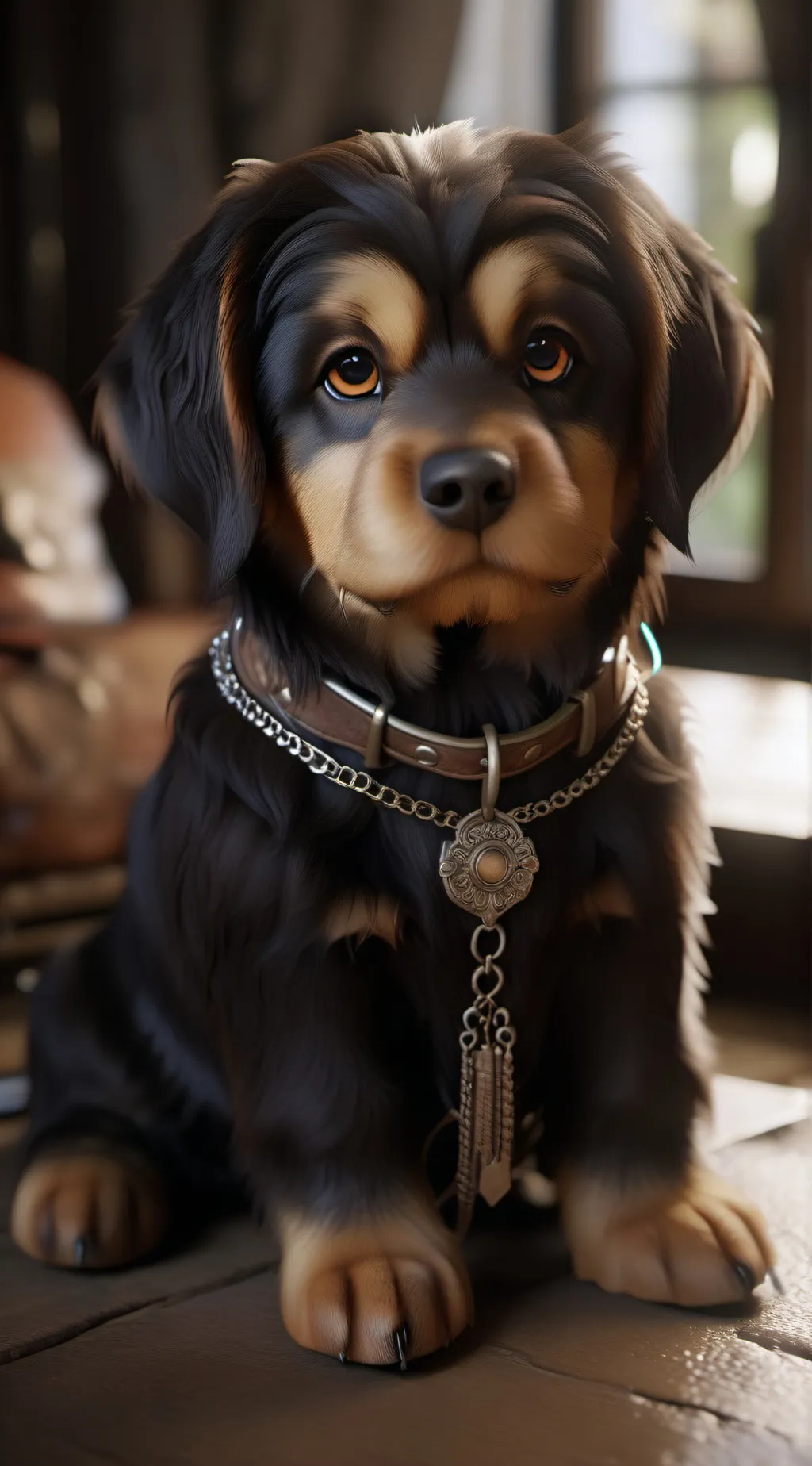 ai character: Cool dog background