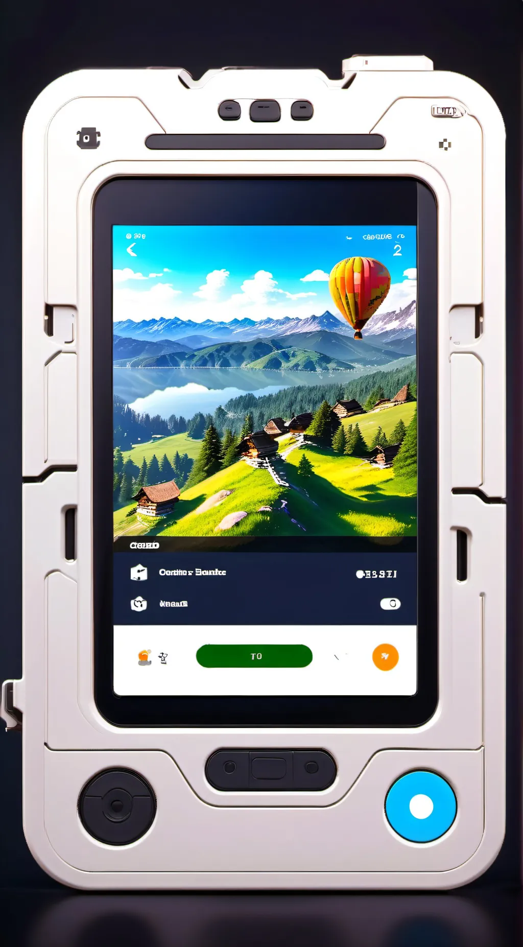 ai character: living phone background