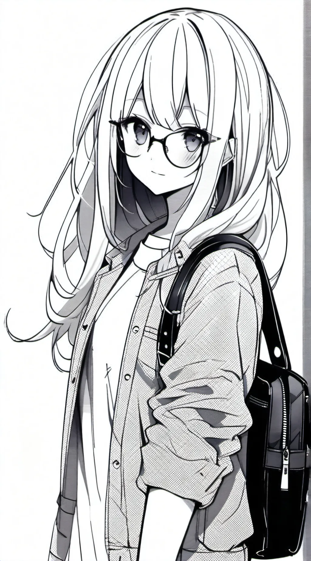 ai character: nerd (girl) background