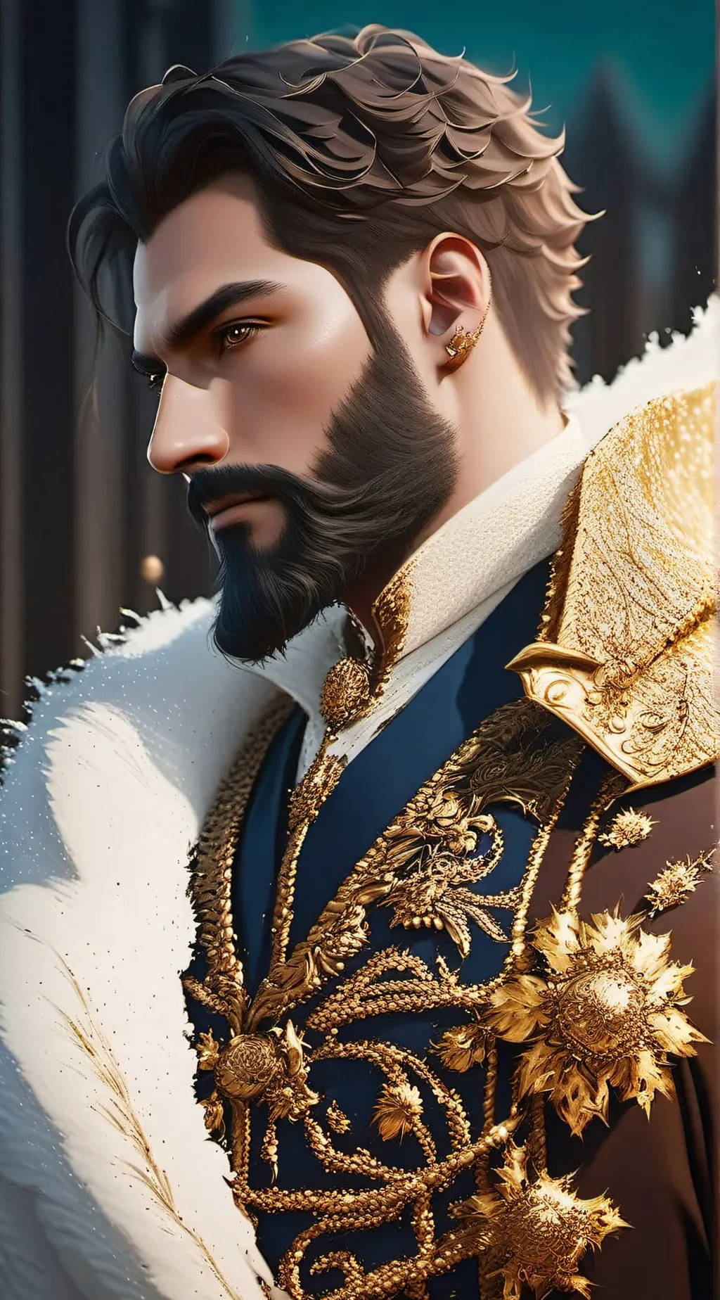 ai character: Eric Rhinestone background