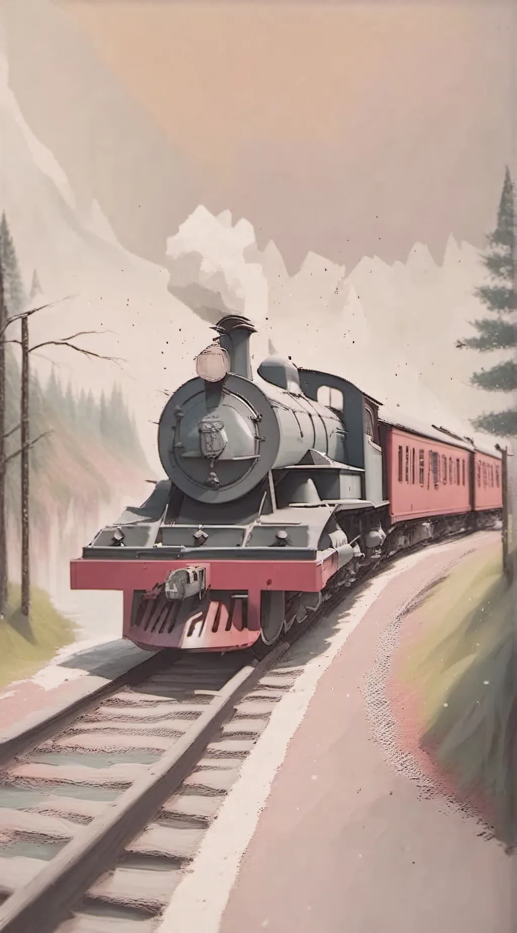 ai character: Train background