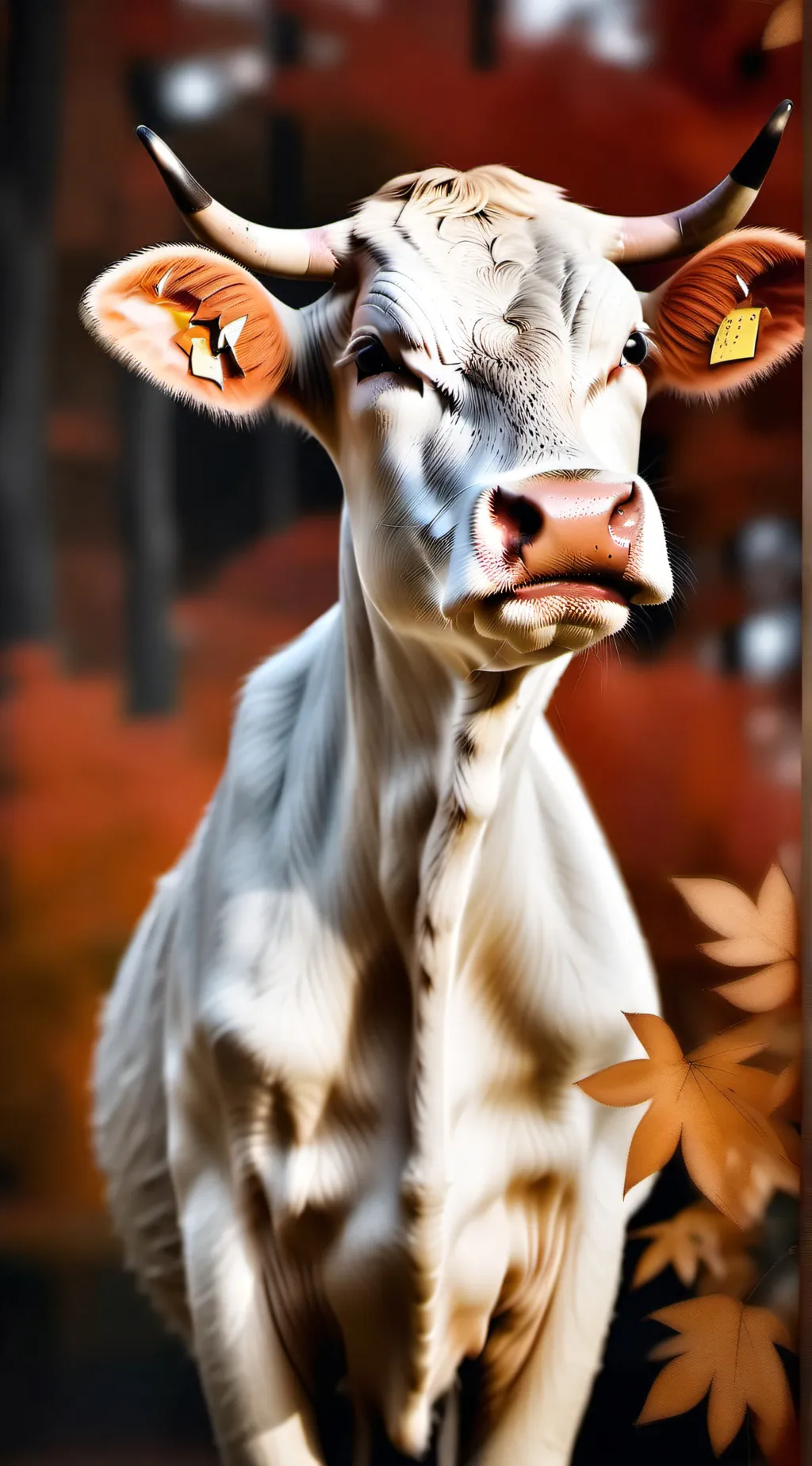 ai character: snow background