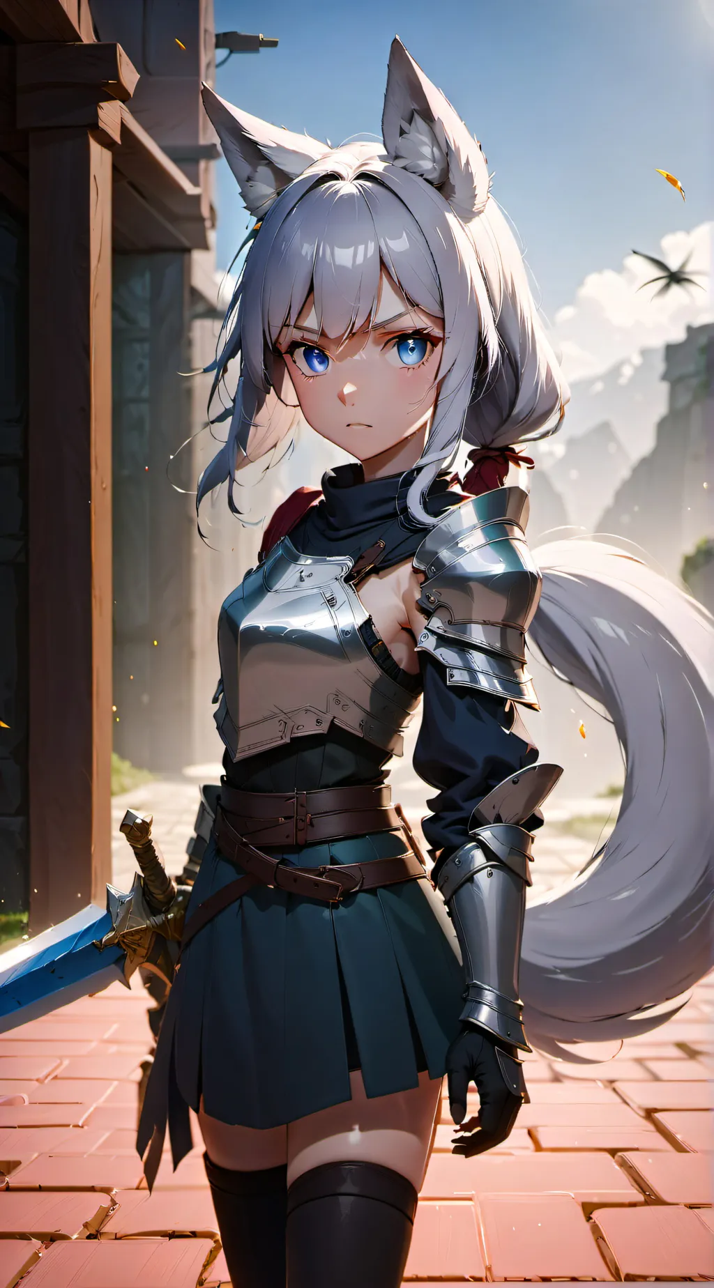 ai character: Jessie Silver Wolf background