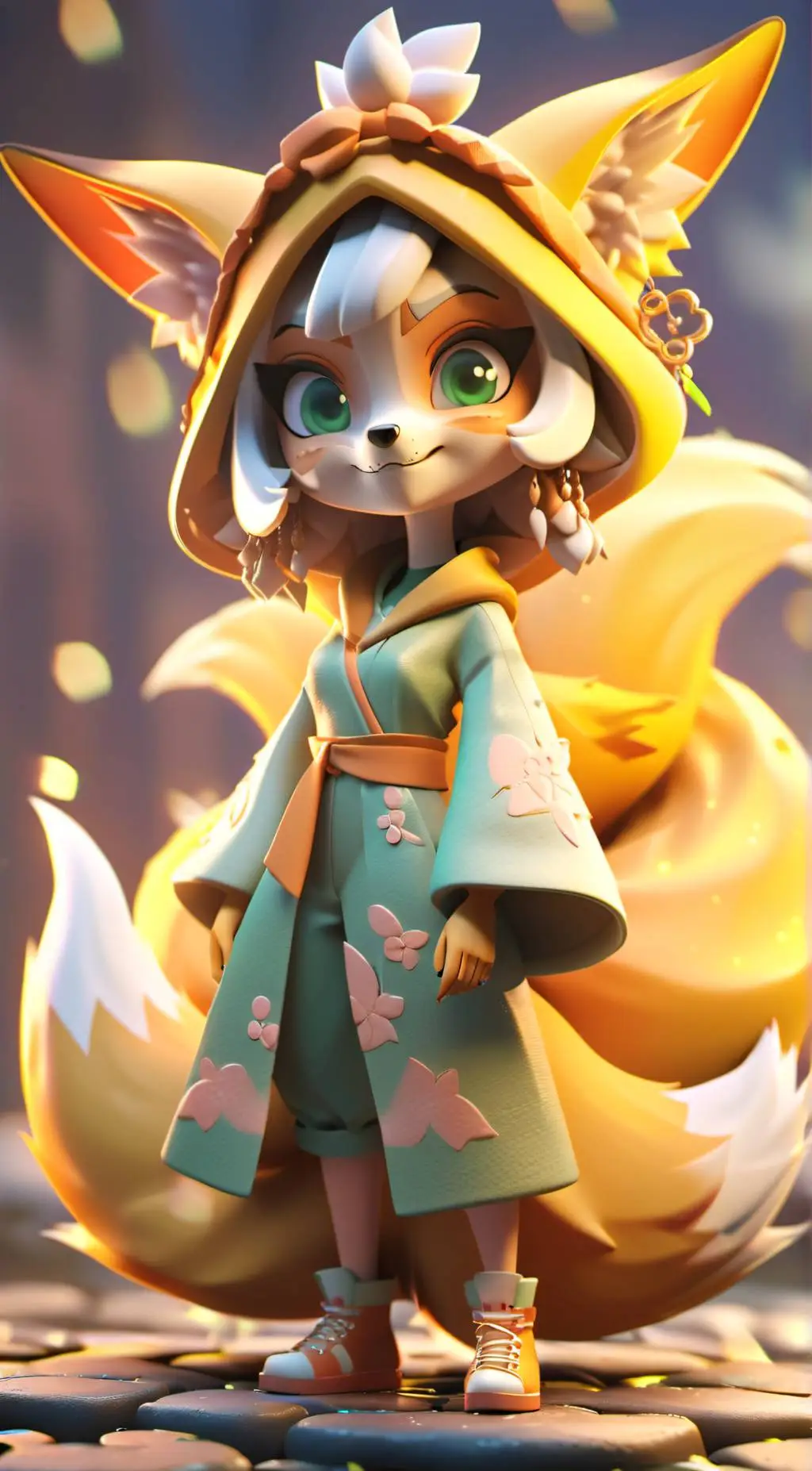 ai character: Catfiene background