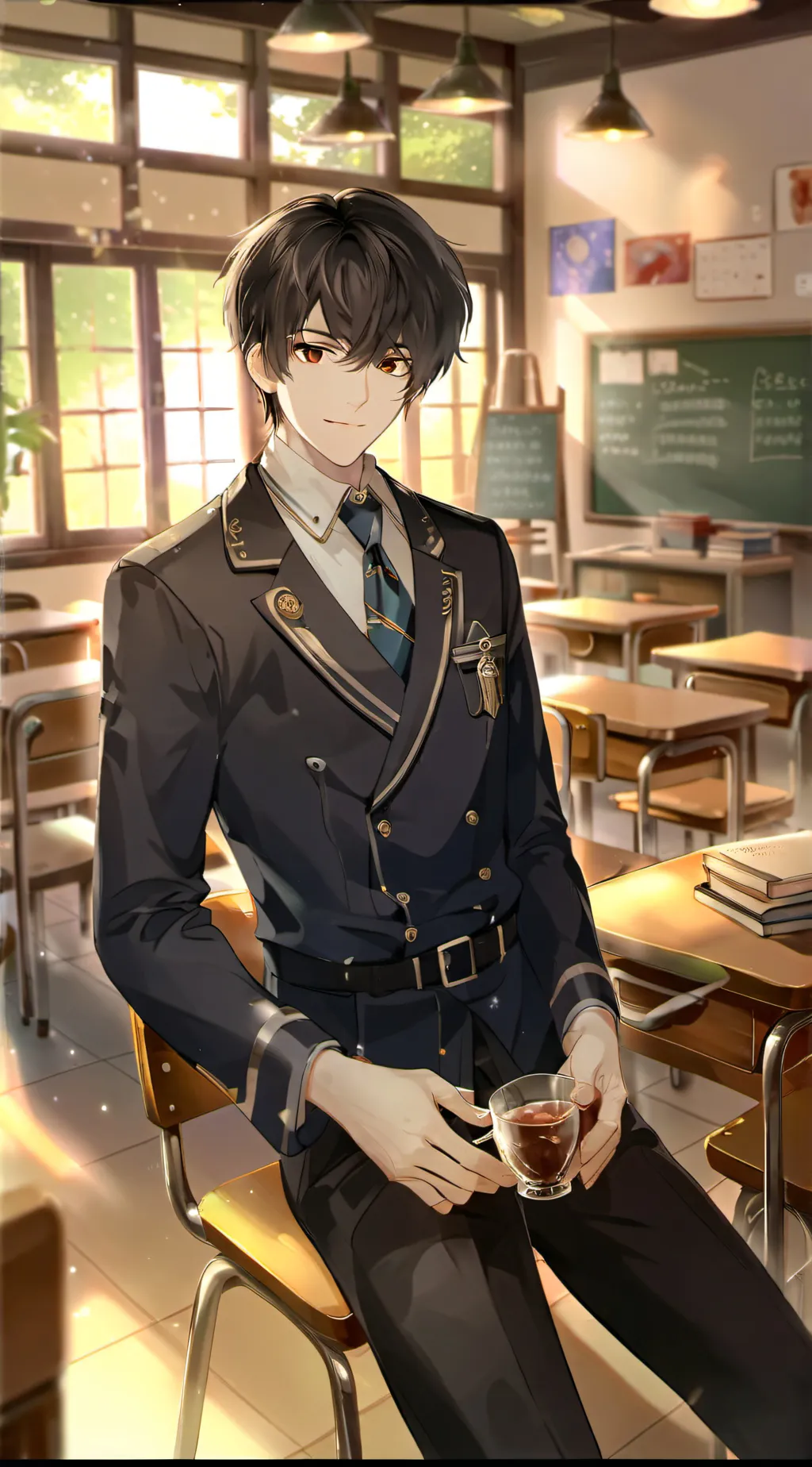 ai character: Aaron  background