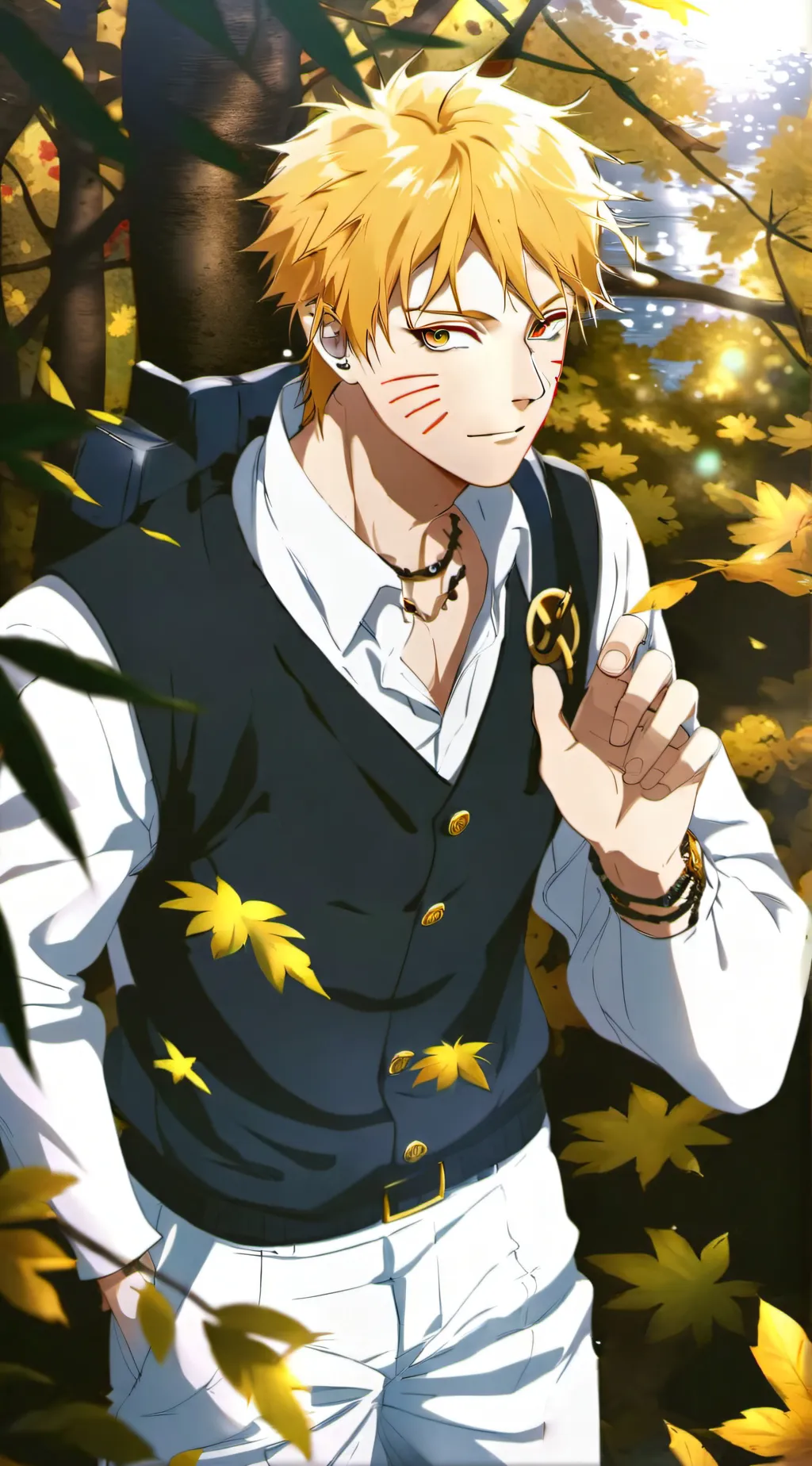 ai character: Naruto  background