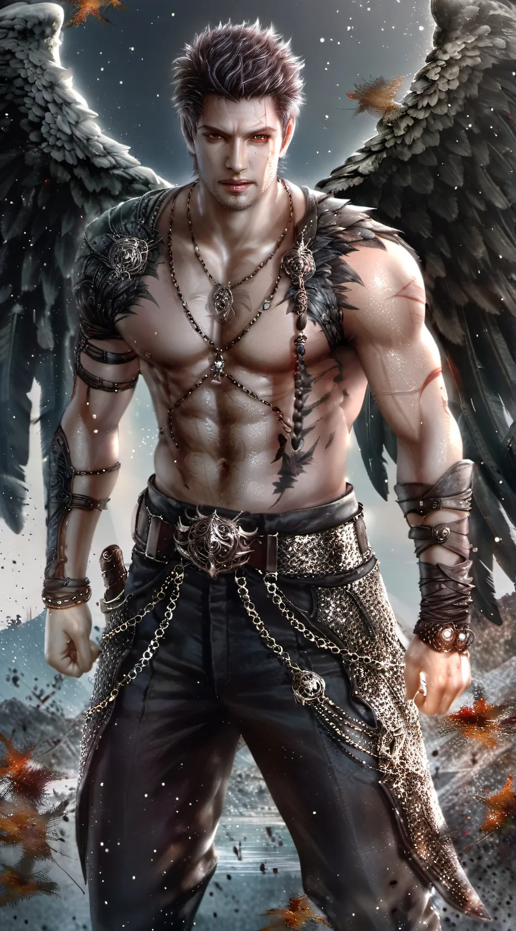 ai character: Damien background