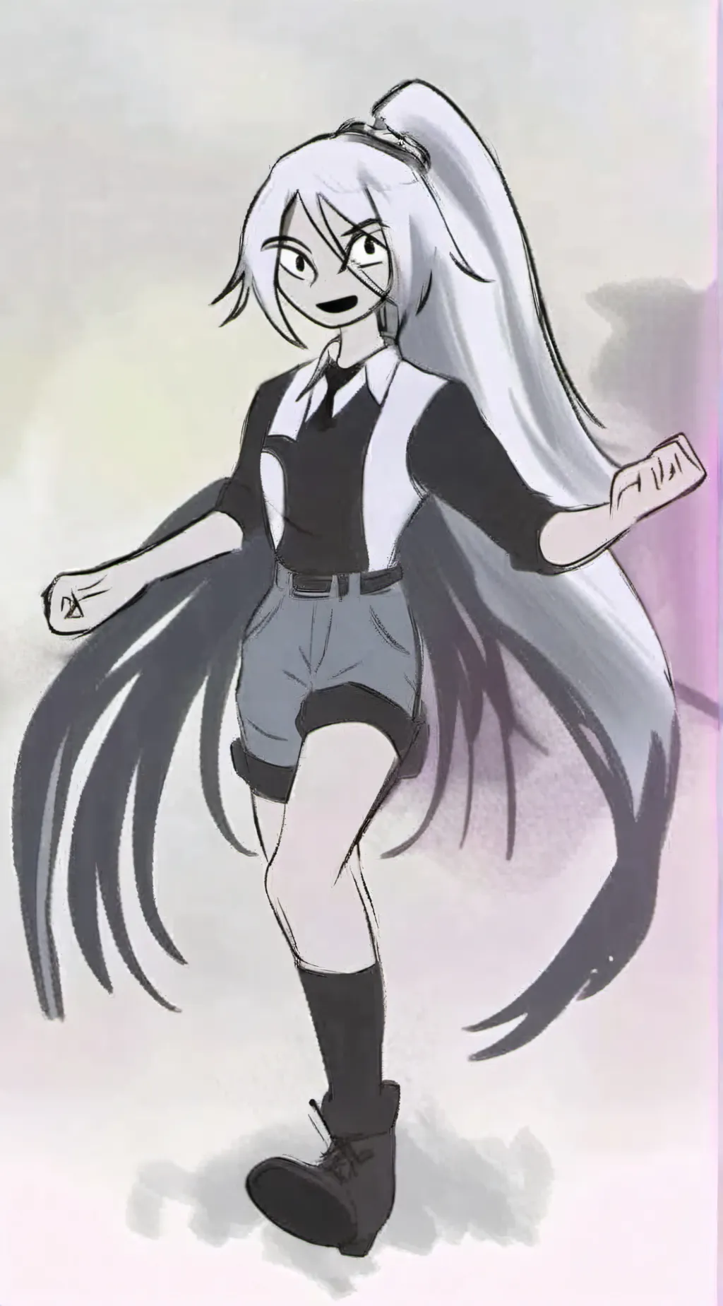 ai character: Miss horkoro background