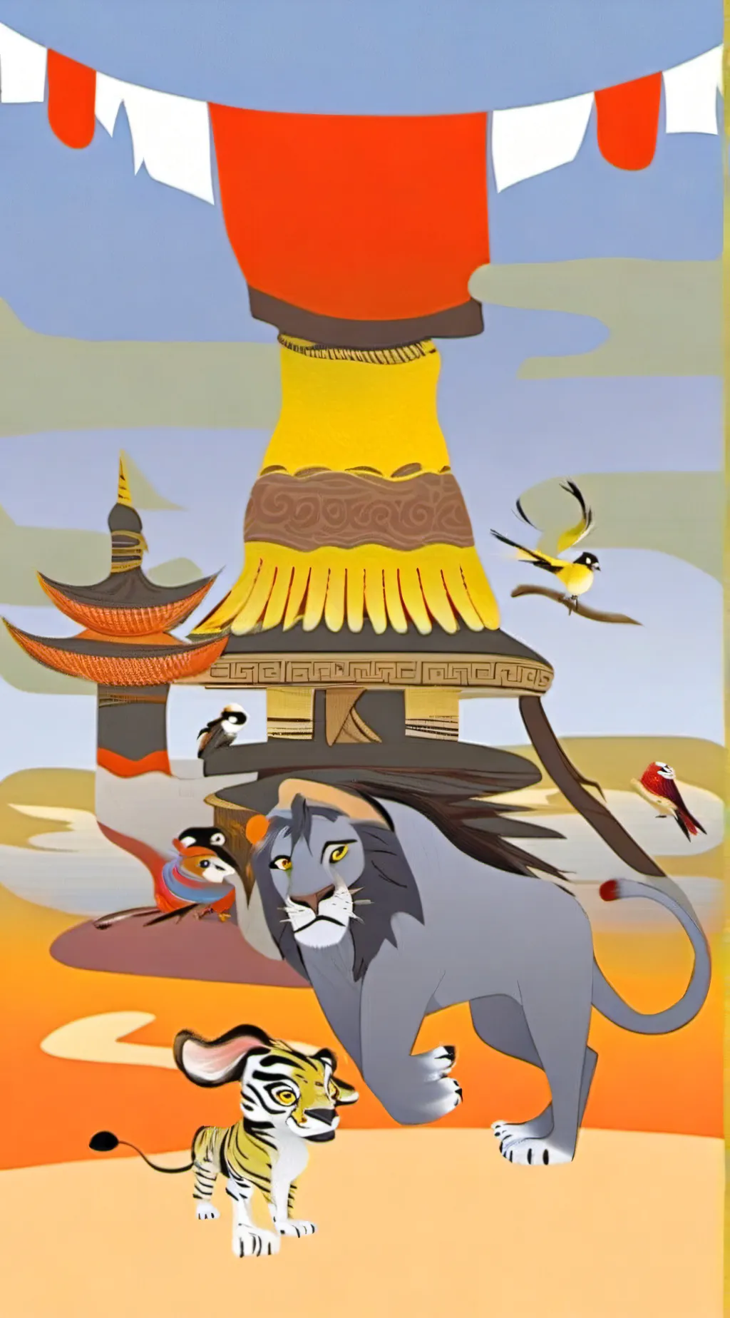 ai character: The lion guard background