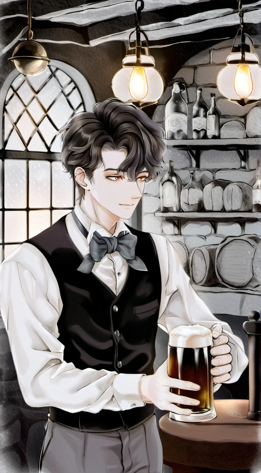 ai character: drunk thing's background