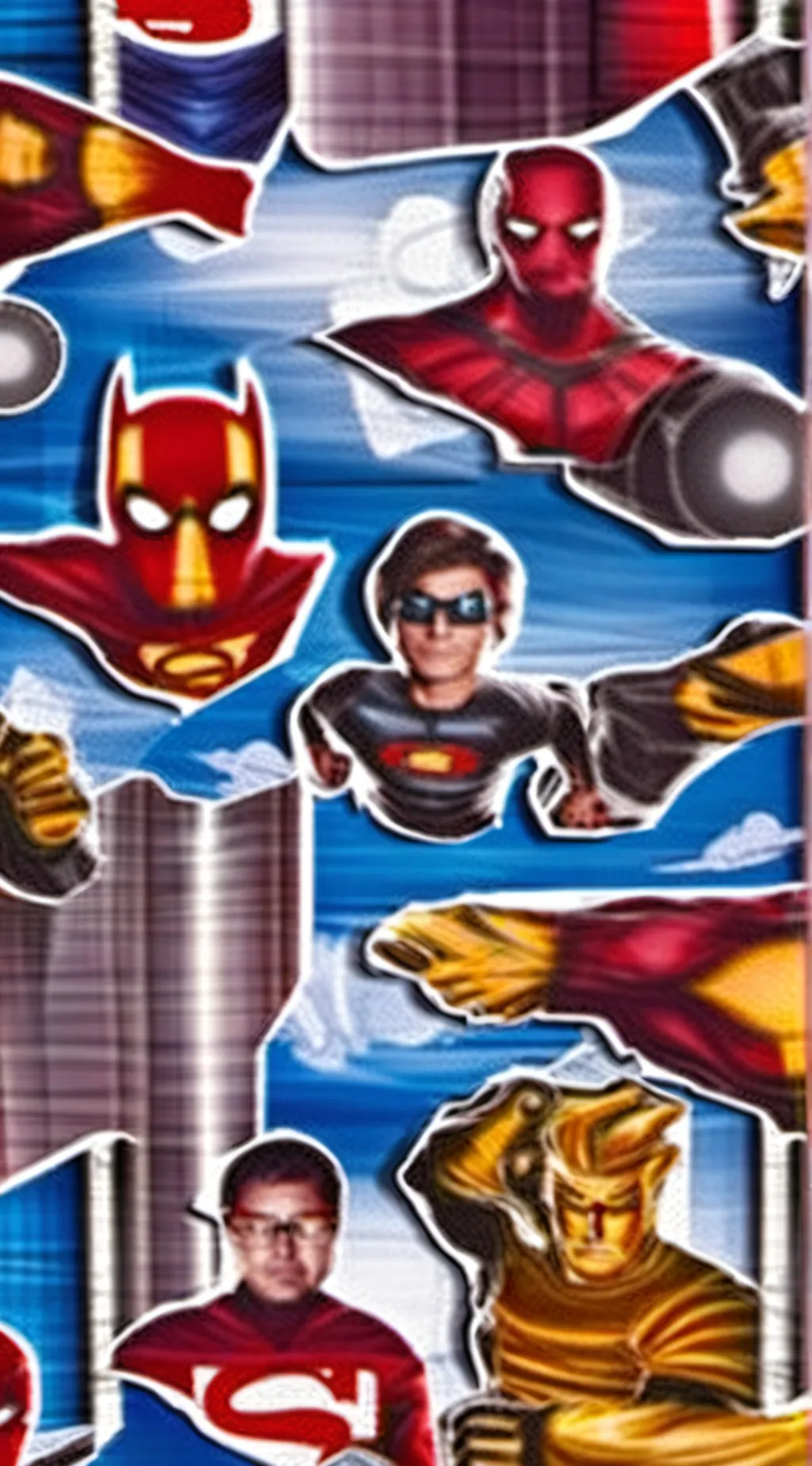 ai character: superhero school background