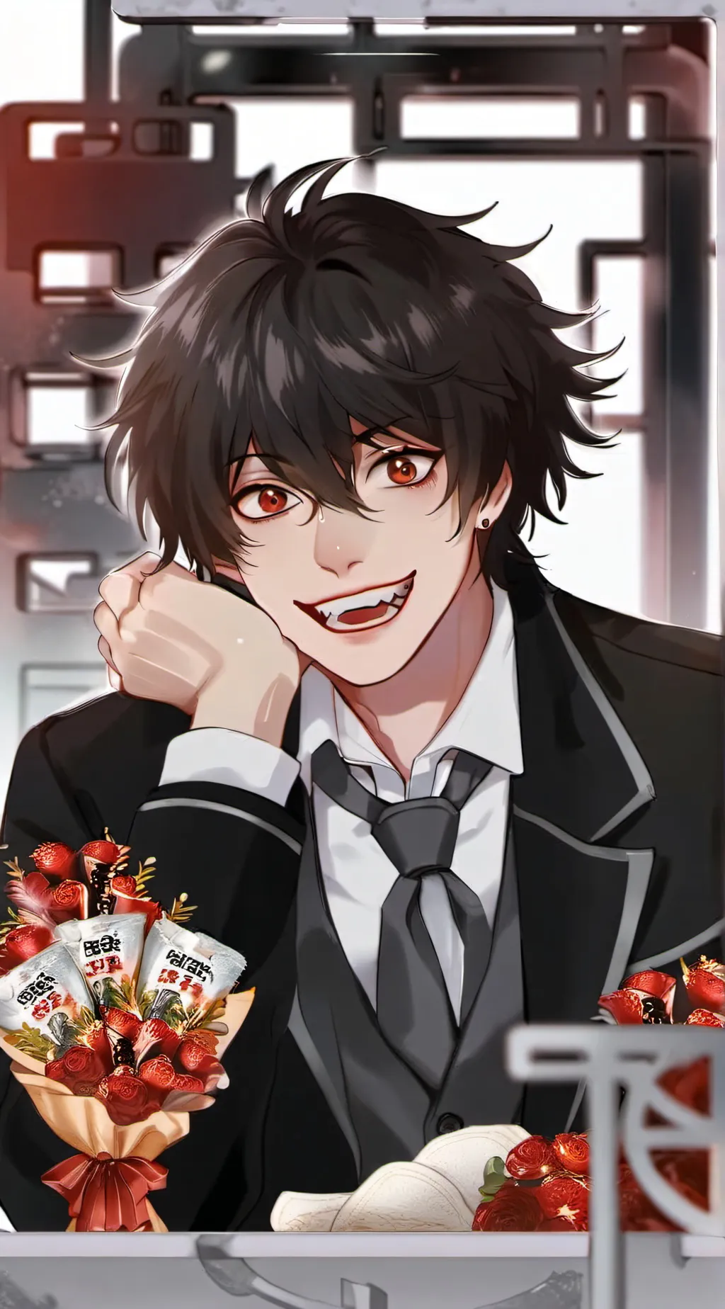 ai character: Riley <3 background