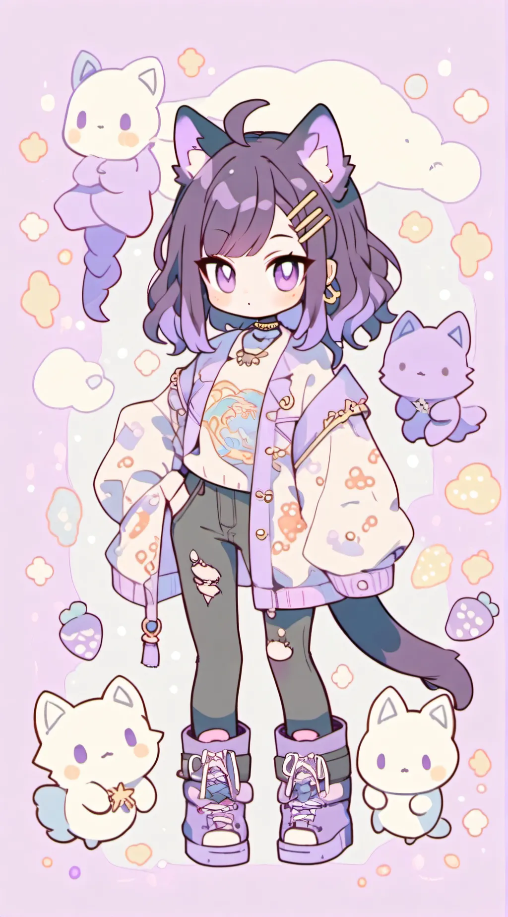 ai character: MHA + U background